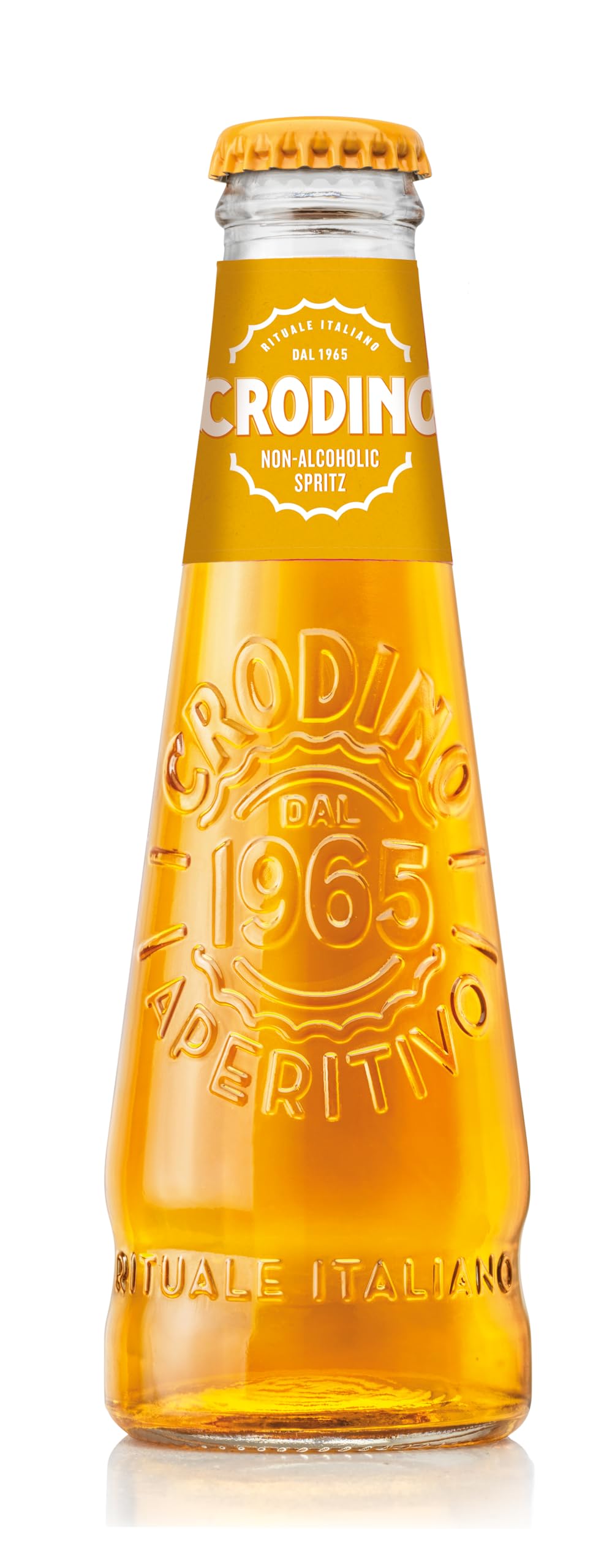 Crodino Spritz 0.0% Non-Alcoholic Aperitivo - 4 x 175ml Glass Bottles | Italian Orange Flavour 2