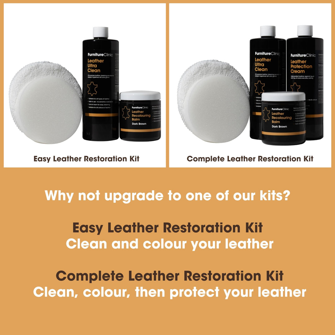 Furniture Clinic Leather Recolouring Balm - Navy Blue for Sofas, Car Seats & Shoes