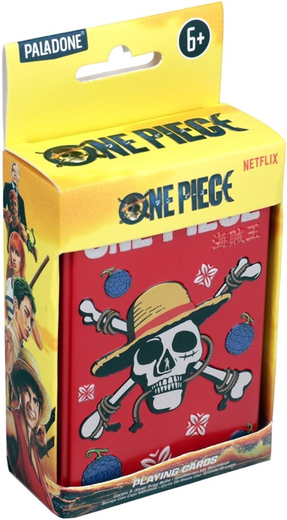 Paladone One Piece Jolly Rogers Playing Cards for Poker, Rummy, Go Fish | Adult Collectible Tin