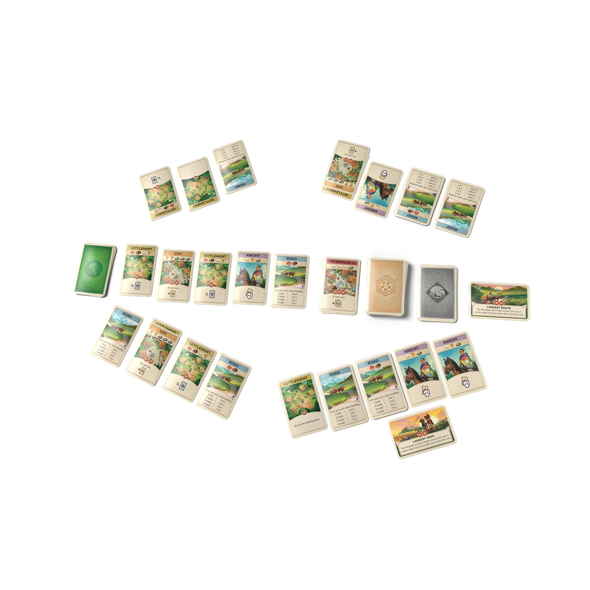 CATAN - On The Road Strategic Travel Card Game | Ages 10+ | 3-4 Players | 15 Min 2