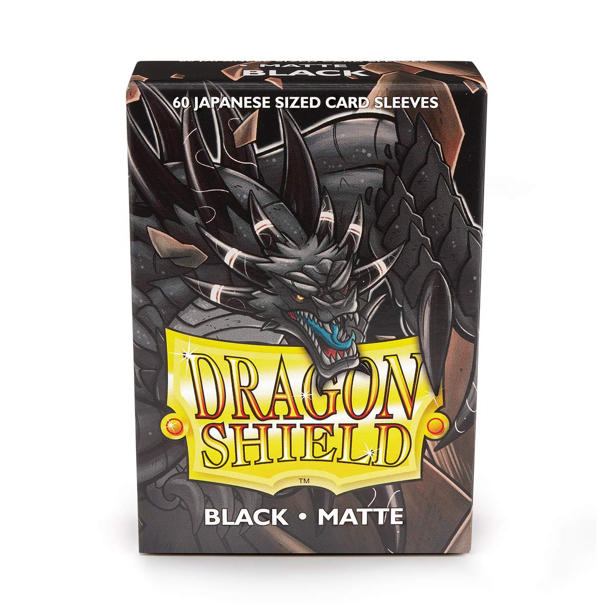 Dragon Shield Japanese Size Matte Black Card Sleeves (60 Count) 1