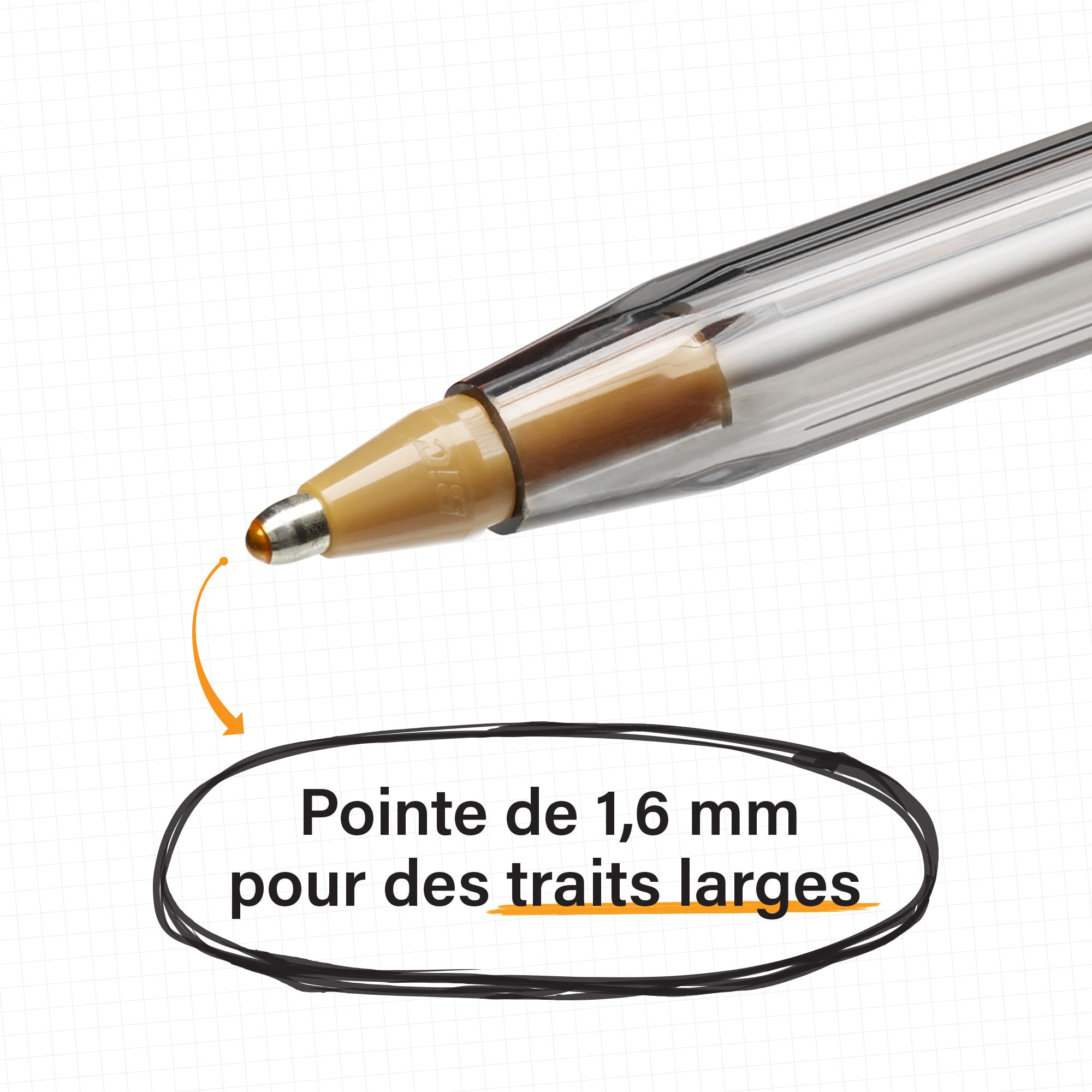 BIC Cristal Fun Ballpoint Pens - Pink Ink | 1.6mm Broad Point | Pack of 20 4