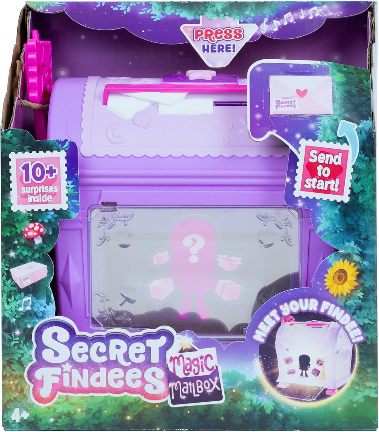 Secret Findees Magic Mailbox - 10+ Surprise Reveals & Mini Playset - Ages 4+ 1
