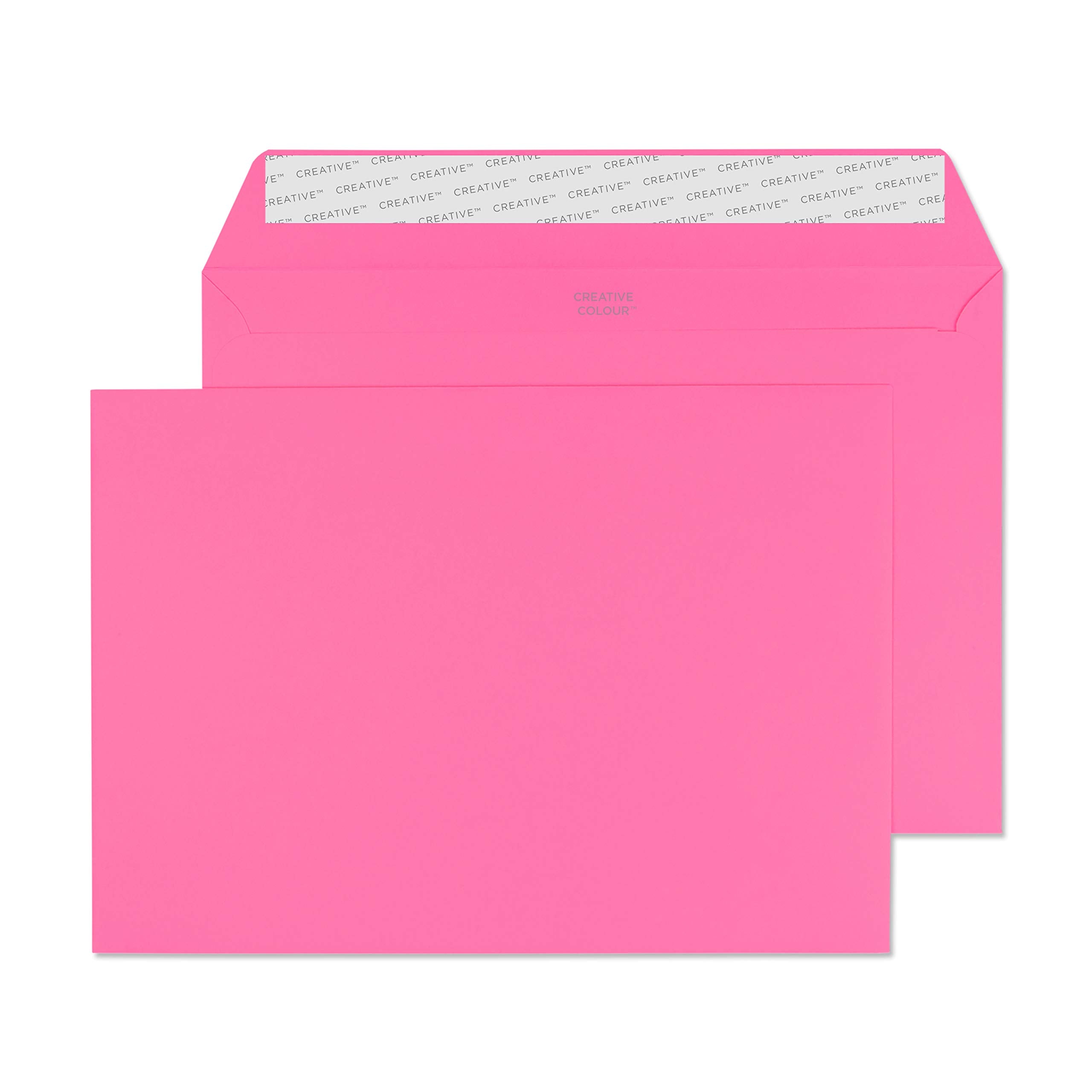 Blake Creative Colour C5 Wallet Envelopes 162 x 229 mm Flamingo Pink 120 gsm Peel & Seal - Pack of 25