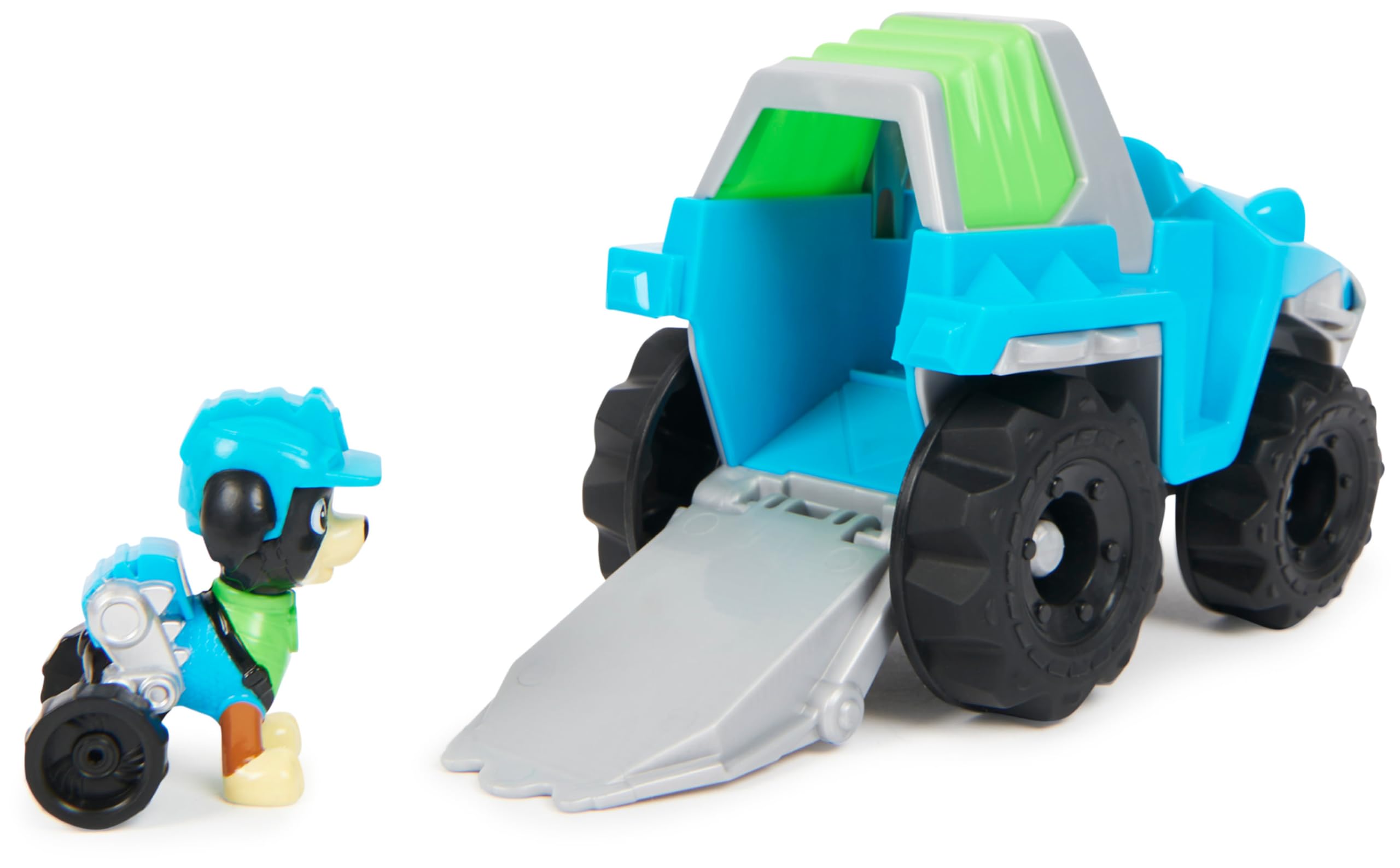 Paw Patrol Rex’s Dinosaur Rescue Vehicle with Collectible Action Figure - Sustainably Made Toy Truck for Kids 3+ 3