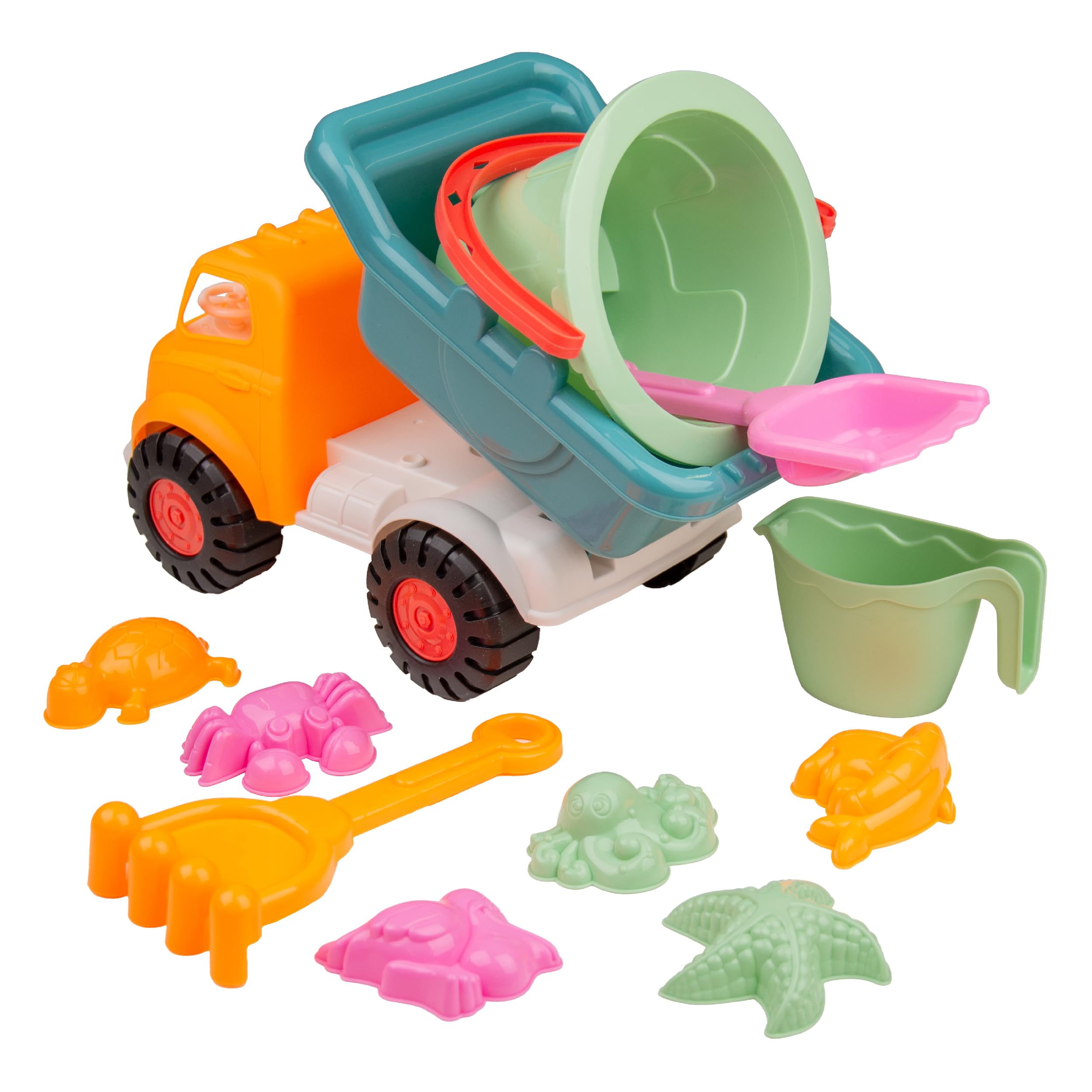 Activo Sand Truck & Accessories Set - 11-Piece Outdoor Playset for Toddlers 18 Months+ 1