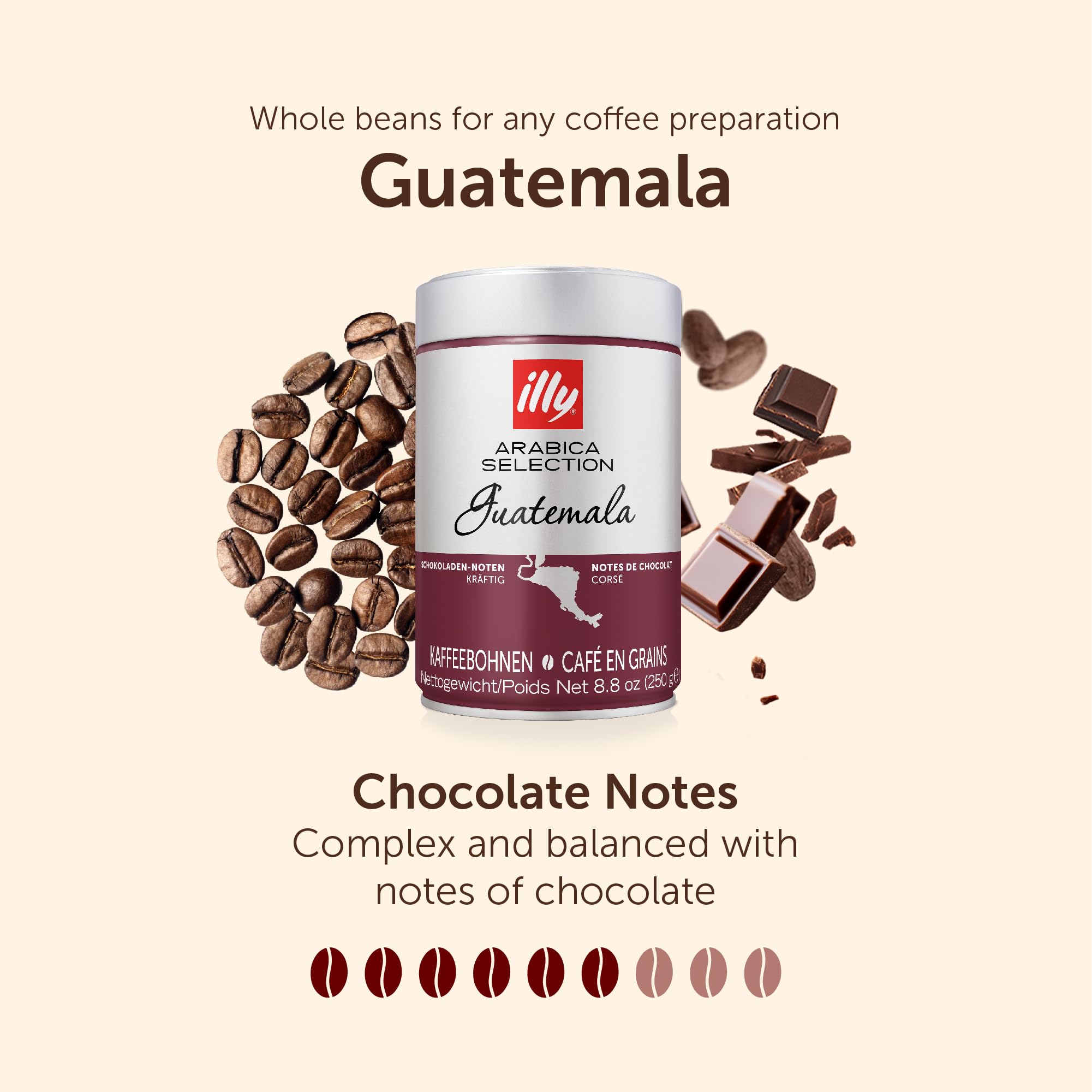 illy Arabica Selection - Guatemala Single Origin Coffee Beans - 100% Arabica - Whole Bean - 250g Tin 5