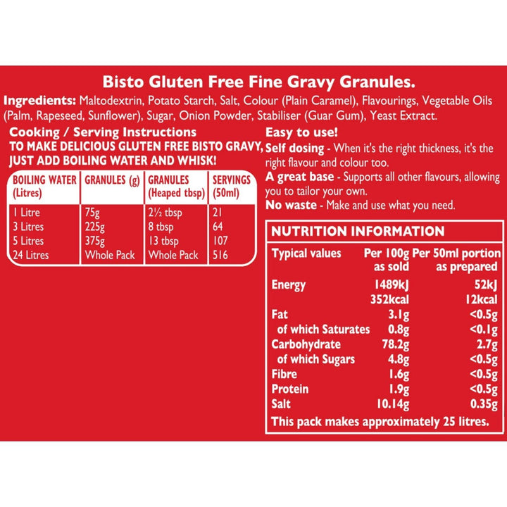 Bisto - Gluten Free Fine Gravy Granules 1.8kg