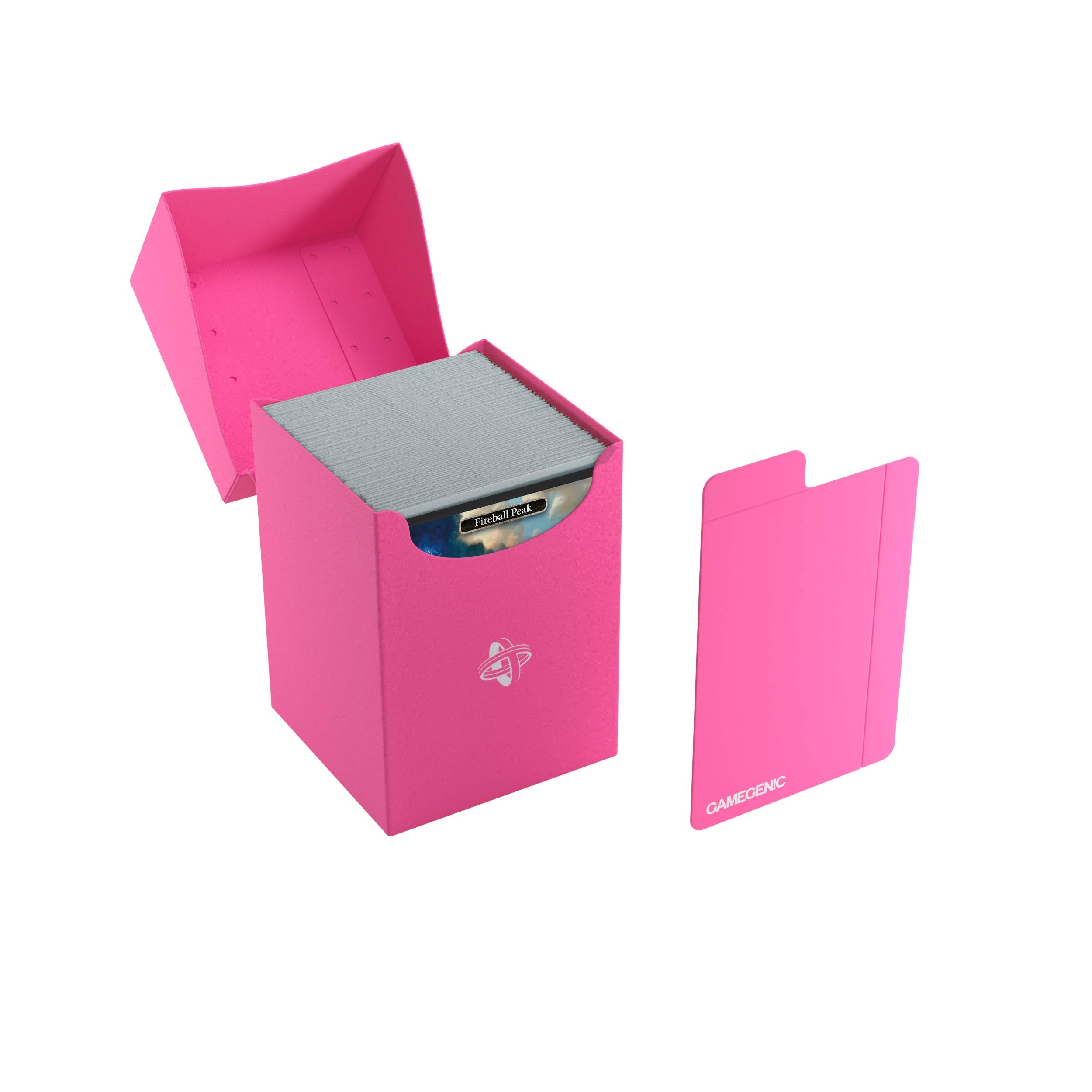 Gamegenic Pink 100-Card Deck Holder - Durable Self-Locking Lid | Cobra Neck Access | Compatible Storage 5