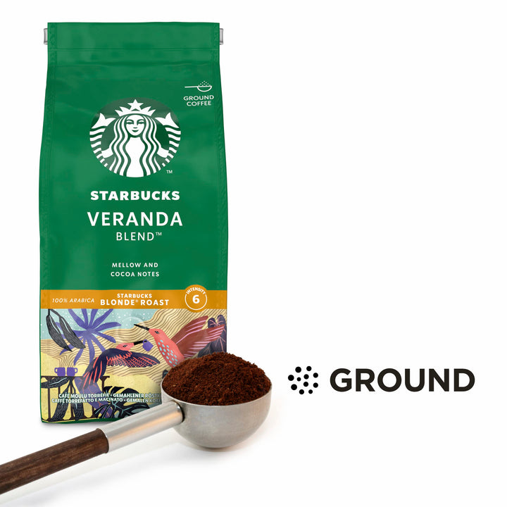 STARBUCKS Veranda Blend Blonde Roast Ground Coffee 200g (Pack of 6)