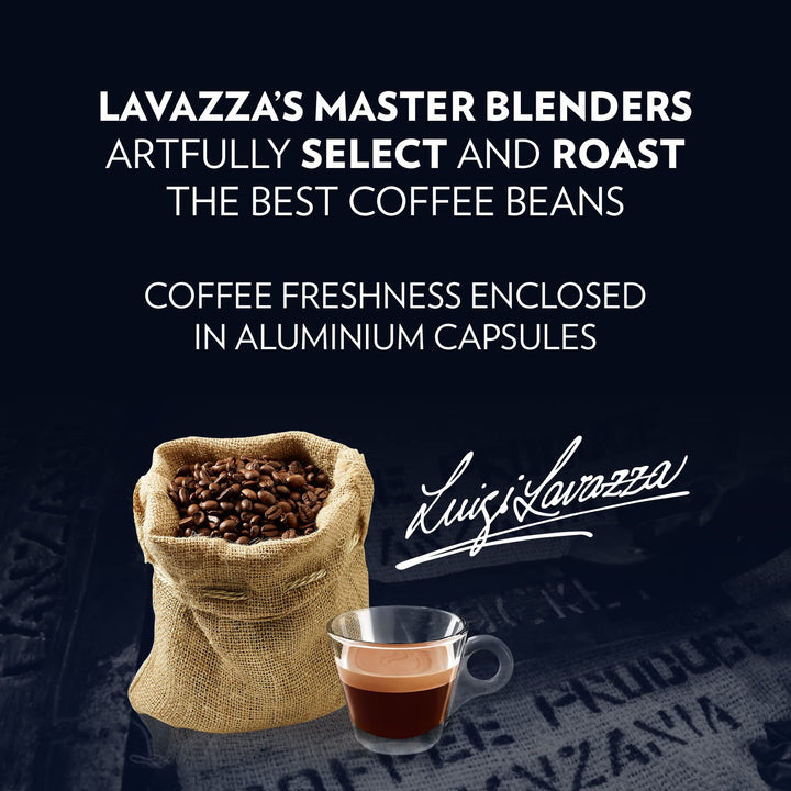 Lavazza Qualità Rossa - Nespresso Compatible Aluminum Coffee Capsules, 30 Count, Zero CO2 Impact
