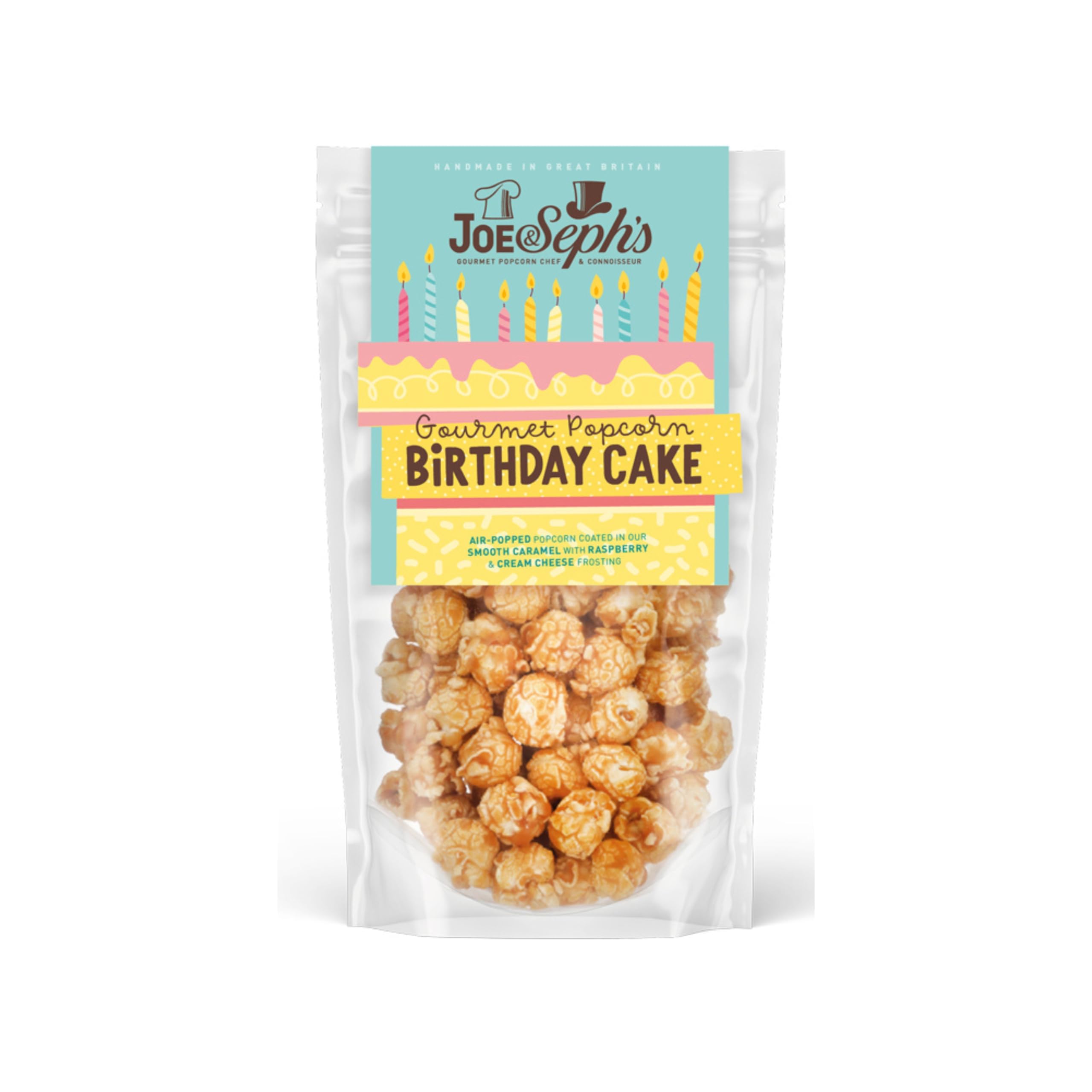 Joe & Seph's Birthday Cake Popcorn - Gourmet Sweet Snack | 70g Resealable Pouch 1