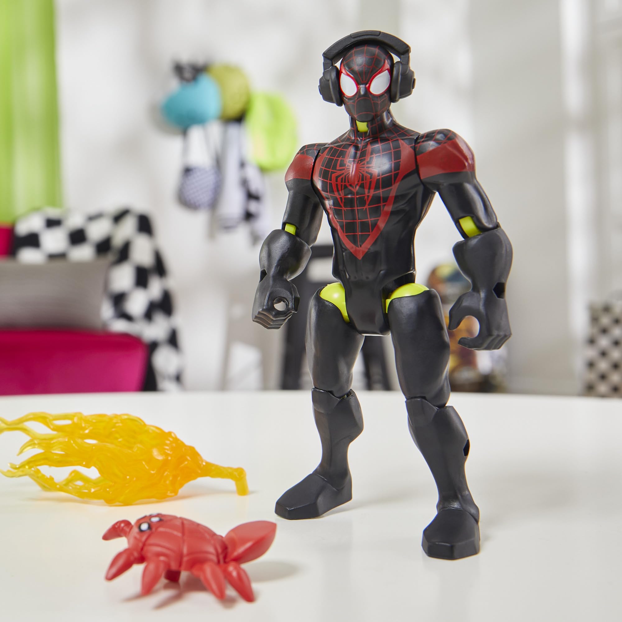 MixMashers Marvel Miles Morales Action Figure - Mix & Match Super Hero Toy for Kids 6