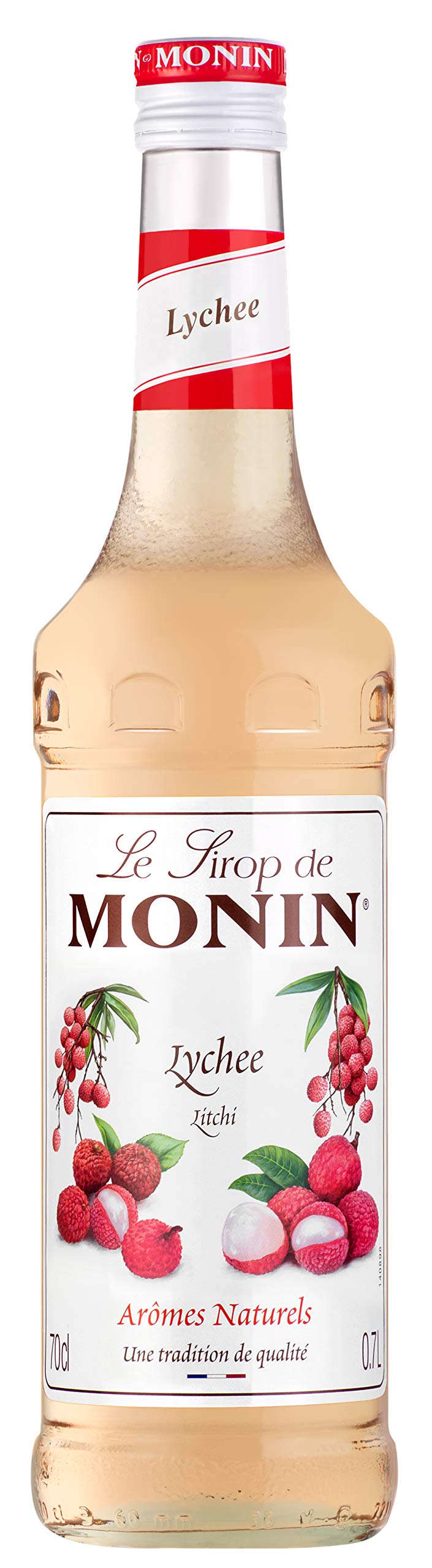 Monin Premium Lychee Syrup - 700ml | Vegan & Allergen-Free | Natural Flavours