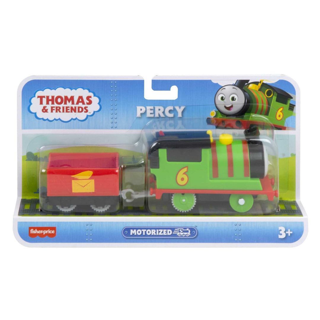 Thomas & Friends Percy Motorized Battery-Powered Train Engine with Tender - Ages 3+