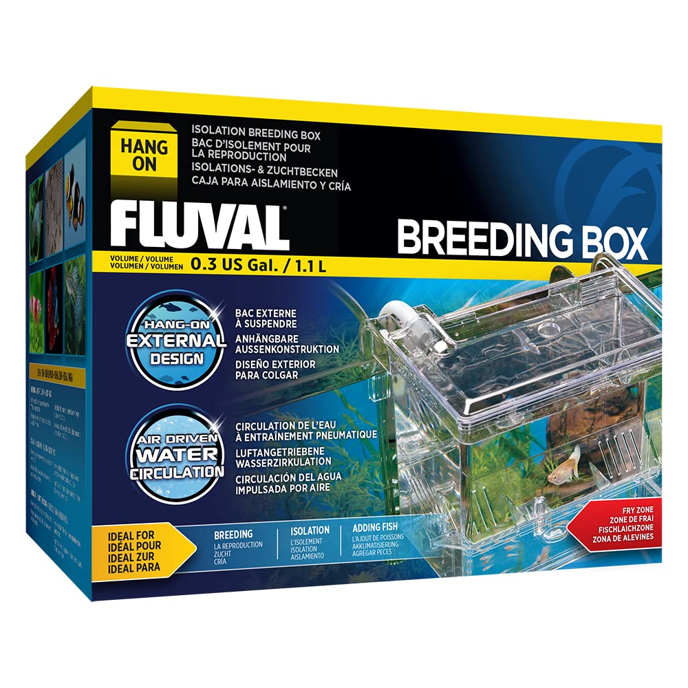 Fluval Hang-On Breeding Box - Medium Size, 1.2 Liters | Secure Isolation & Fry Separation 1