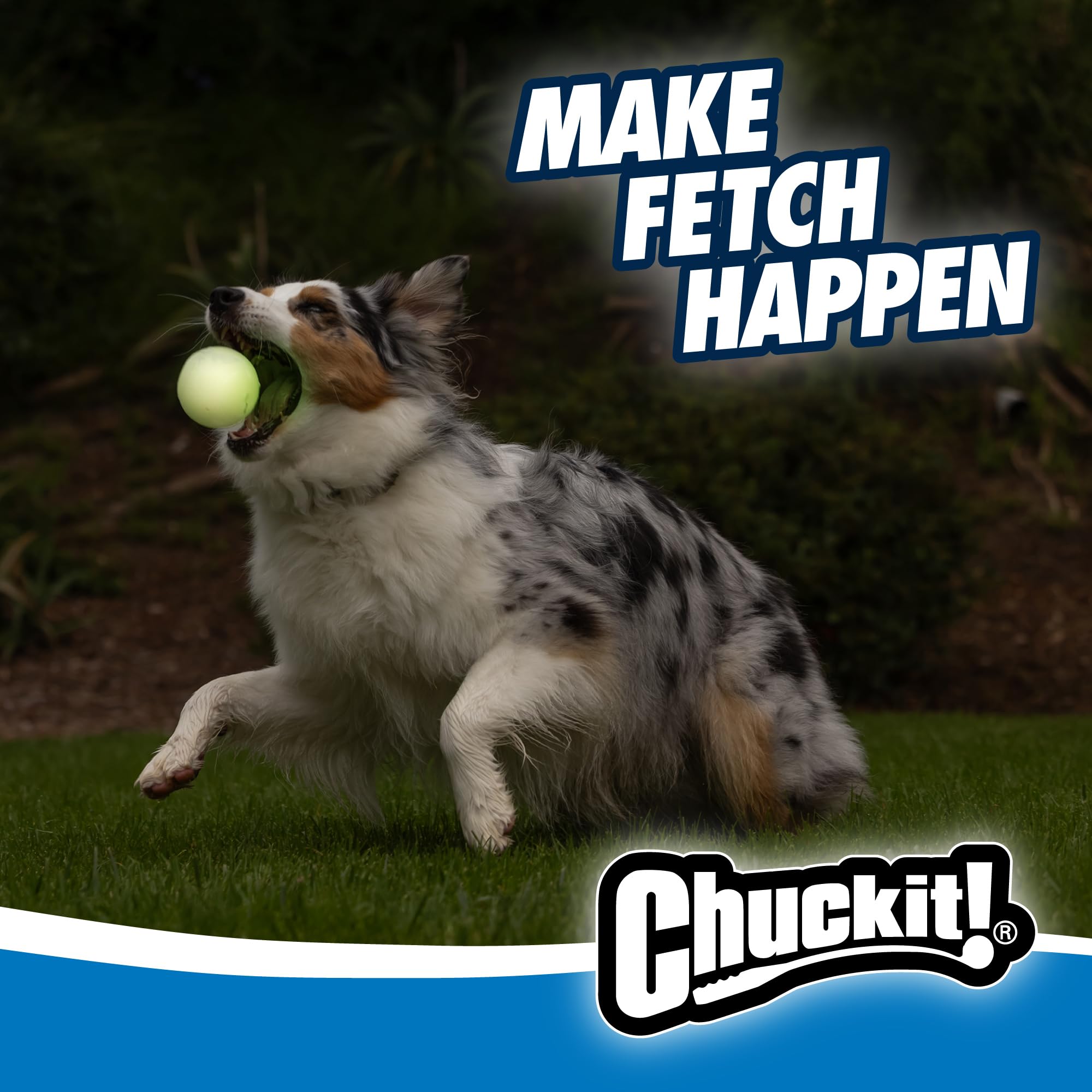 Chuckit! Max Glow Ball Medium - Glows in Dark | Bounces Well | 6 cm 4