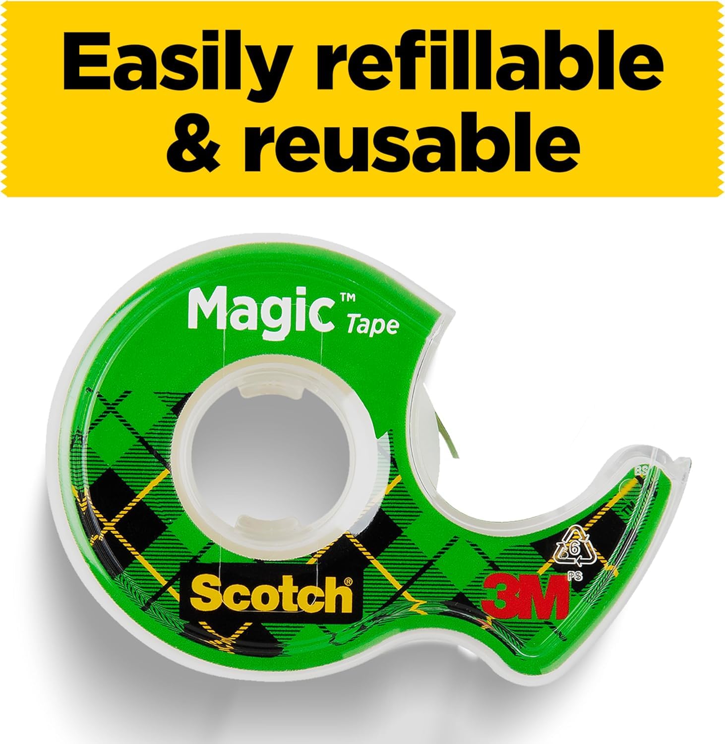 Scotch Invisible Tape - Matte Finish, Invisible on Paper | 3 Refill Rolls, 19mm x 25m 3