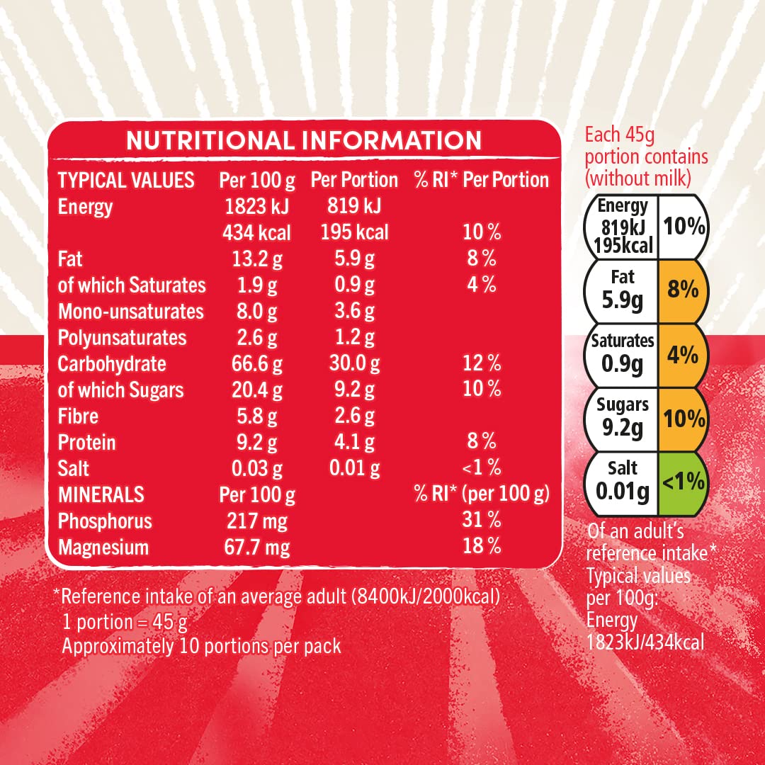 Jordans Country Crisp Strawberry Breakfast Cereal - Oat and Barley Clusters 12