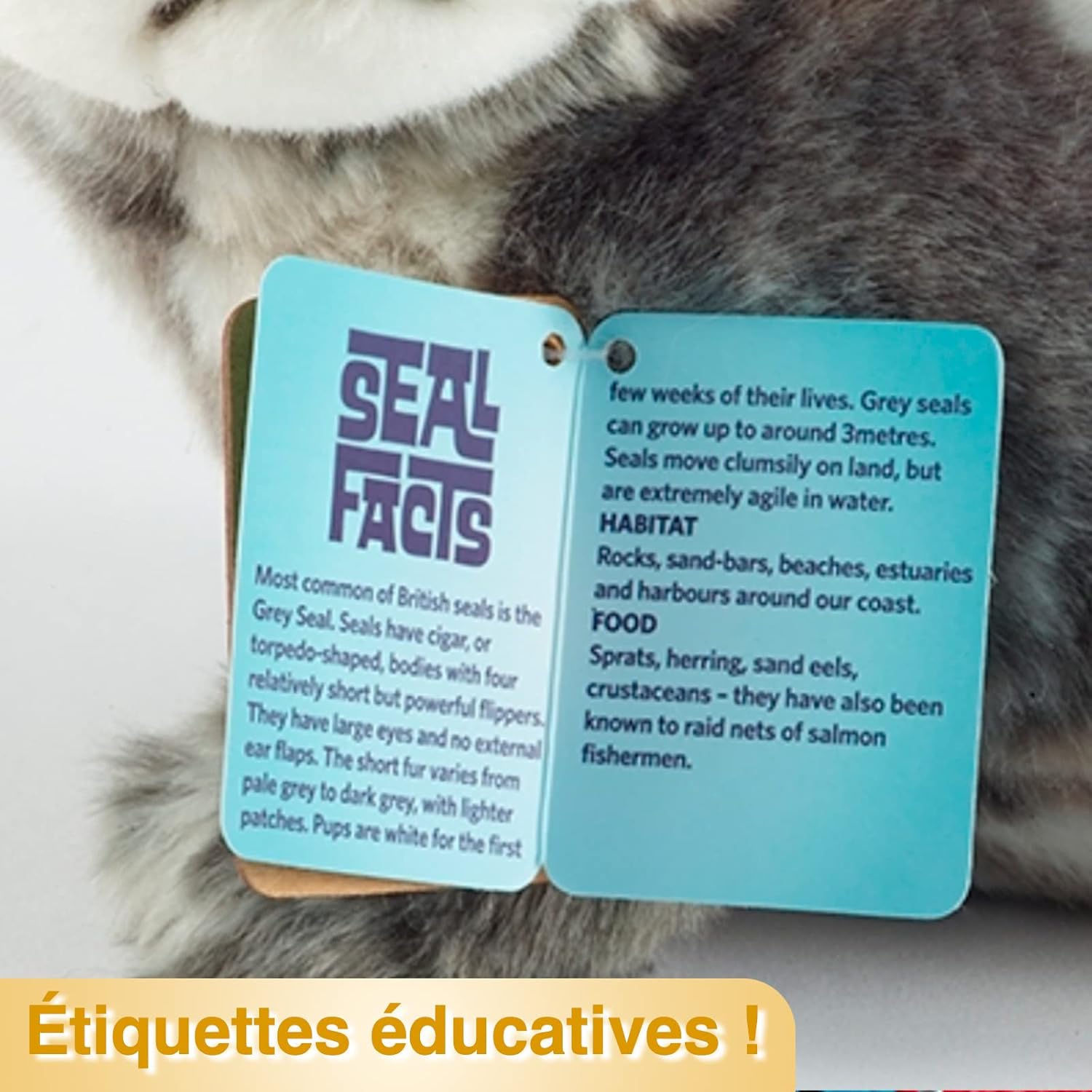 Living Nature Highland Cow Soft Toy with Sound - 30cm Plush Animal 5