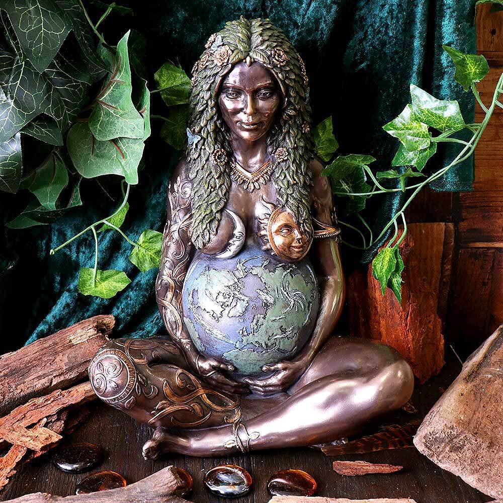 Nemesis Now Mother Earth Collection – Gaia-Statue aus Bronzeharz 8