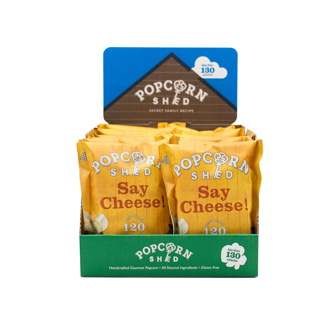 Popcorn Shed Say Cheese Gourmet Popcorn Snack Pack - Cheddar Cheese Flavour