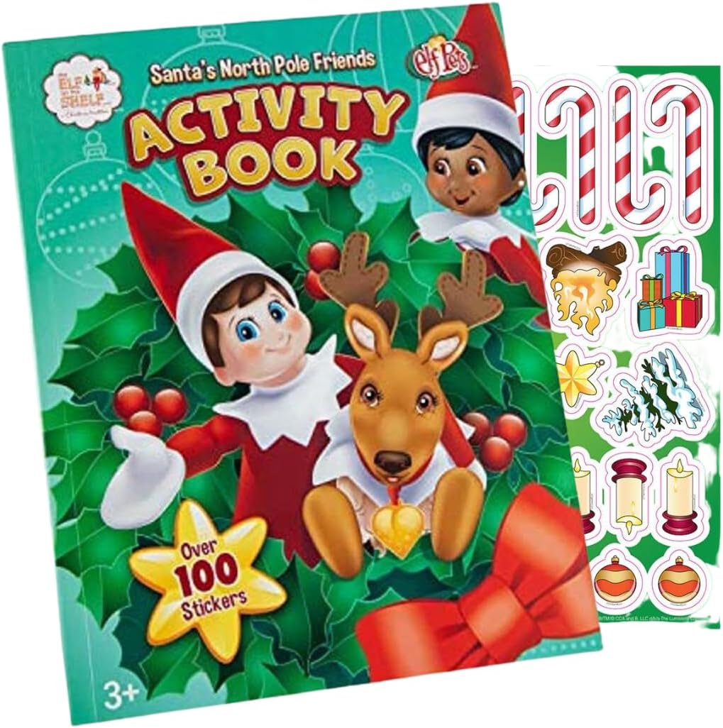 The Elf on the Shelf Santa's North Pole Friends - Activity Book with Over 100 Pages & Stickers 1