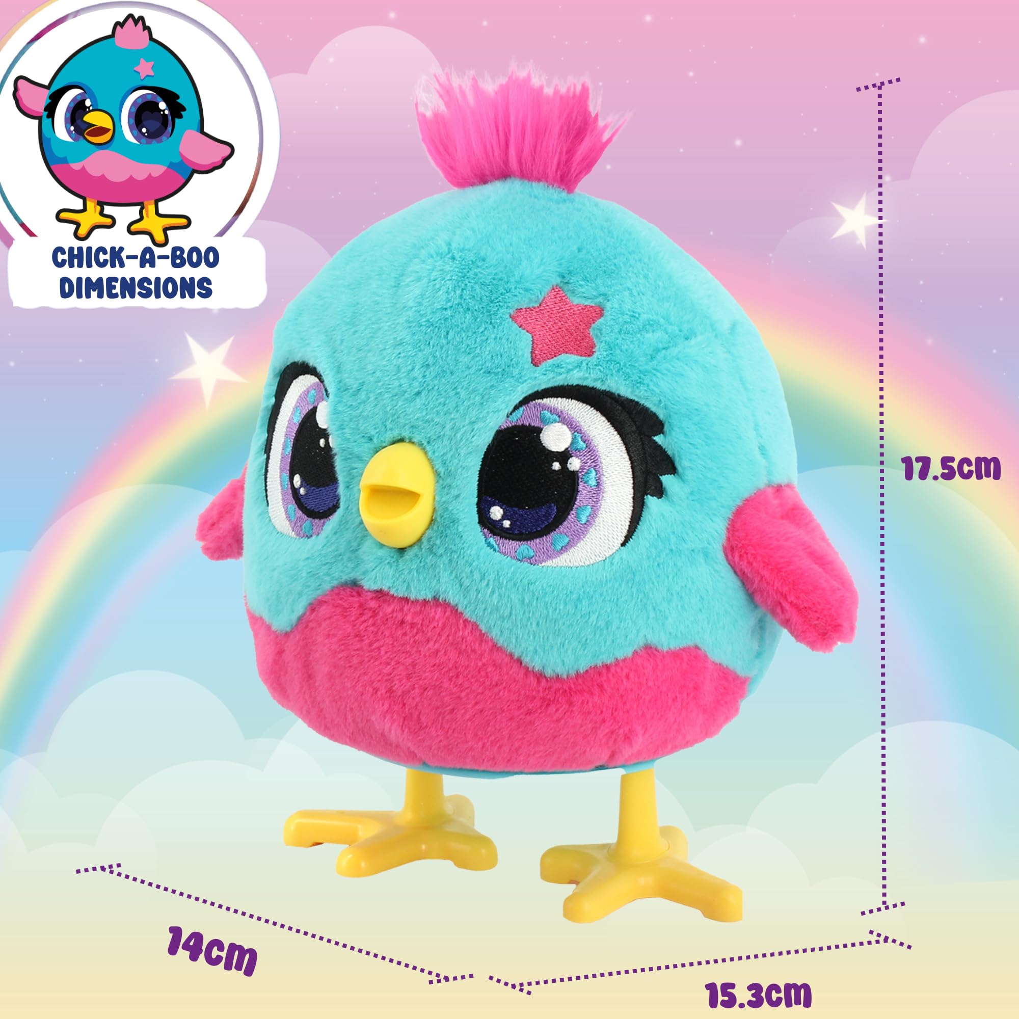 Chick-A-Boo Interactive Electronic Chicken Toy - Singing, Dancing & Egg-Laying Plush - Funtasy Family 5