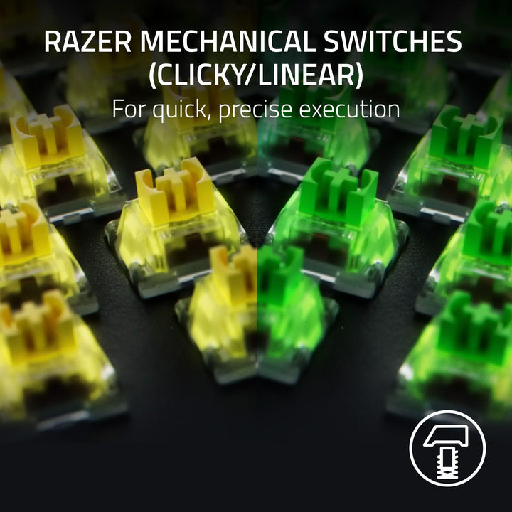 Razer BlackWidow V4 - Green Switch Mechanical Gaming Keyboard with Chroma RGB