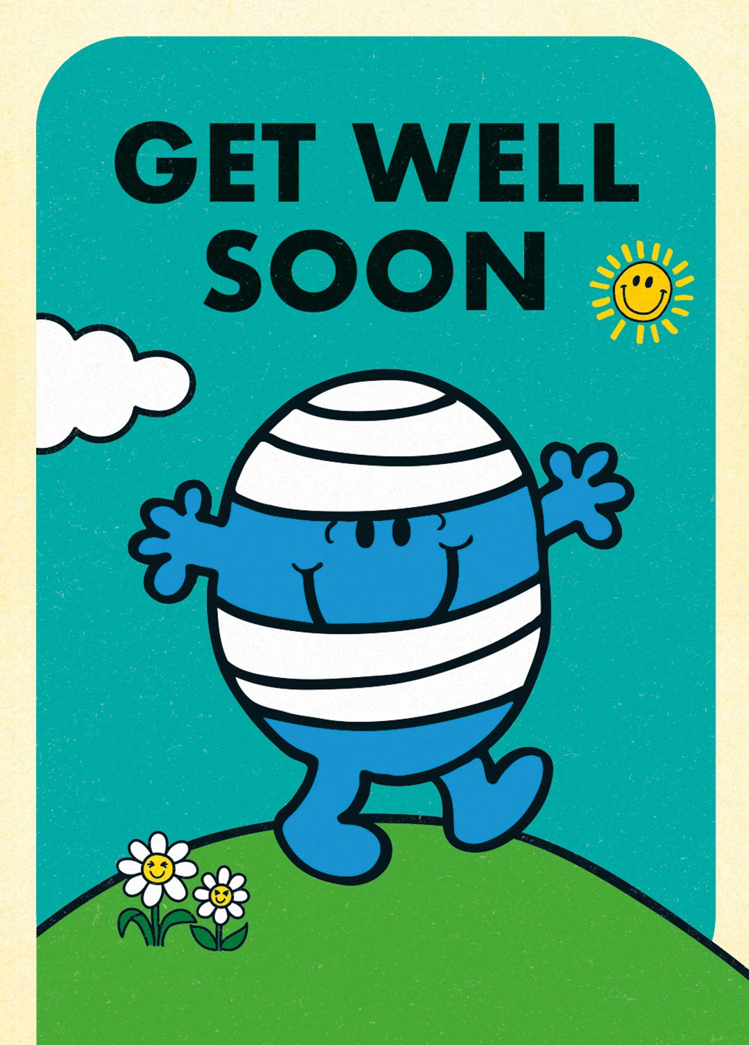 Mr Men & Little Miss Mr Bump Get Well Soon Greeting Card | 133mm x 184mm | Multi Color 2