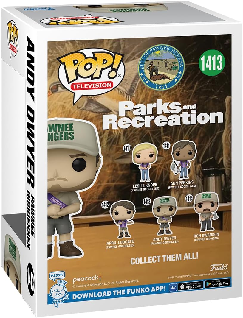 Funko Pop! TV: Parks and Recreation - Andy Dwyer with Sash Vinyl Figure (72654) 6