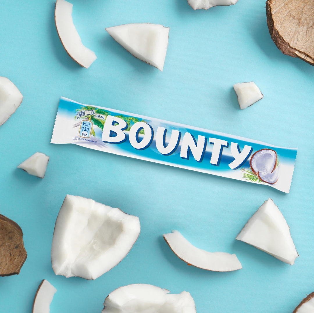 Bounty Coconut & Milk Chocolate Box, Bulk 24-Pack, 57g Bars