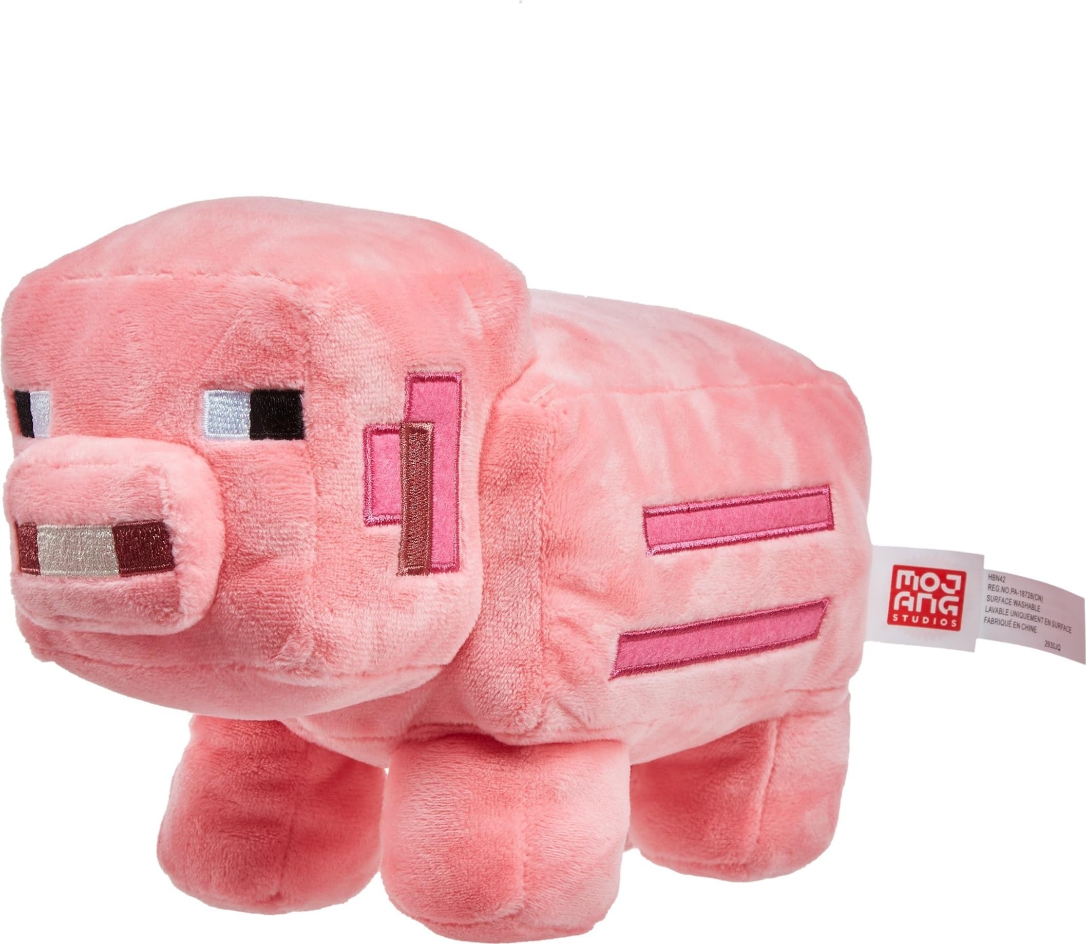Mattel Minecraft Pig Plush - 8-inch Collectible Soft Toy for Ages 3+ 1