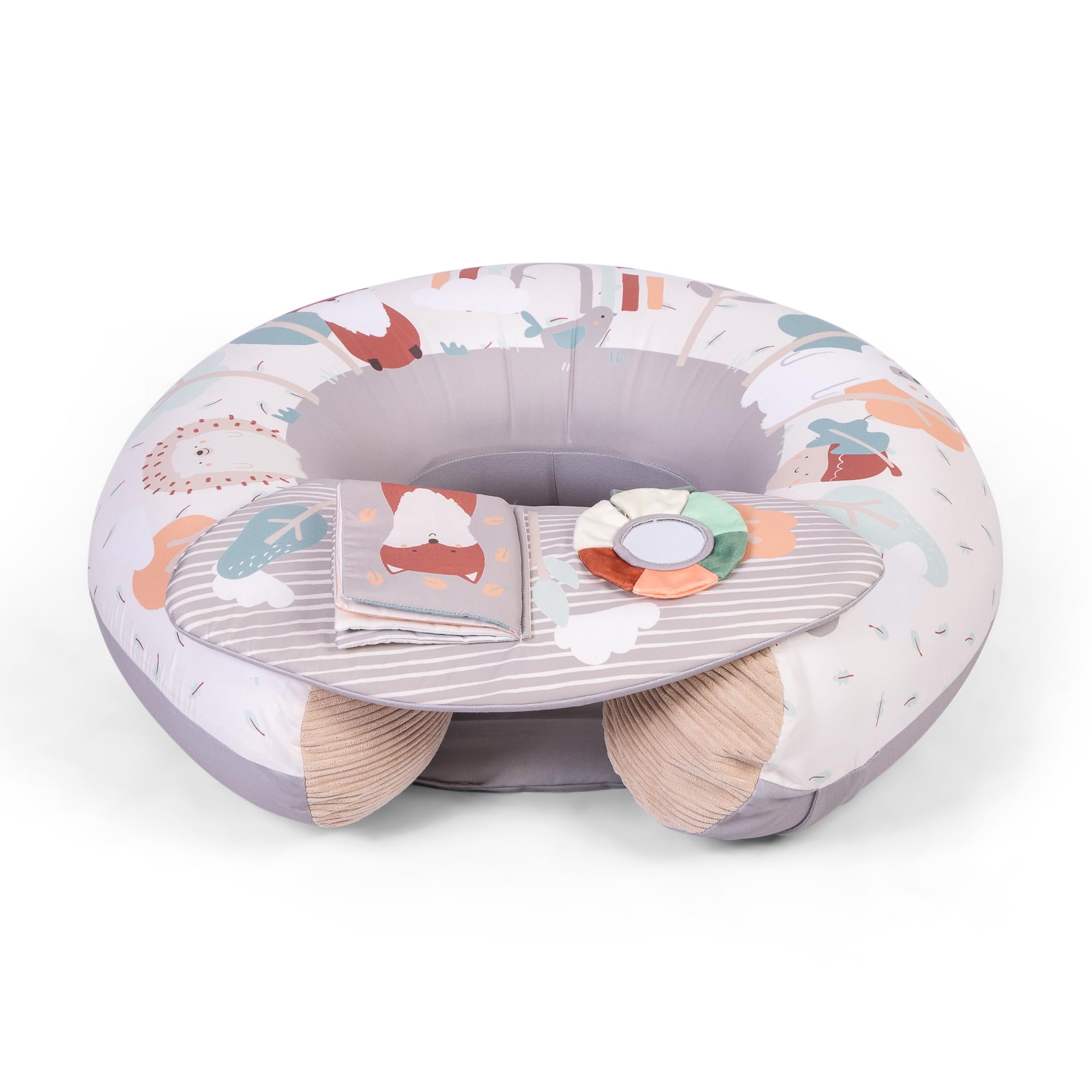Red Kite Sit Me Up Inflatable Ring Seat with Play Tray & Activities | Beige | One Size 1