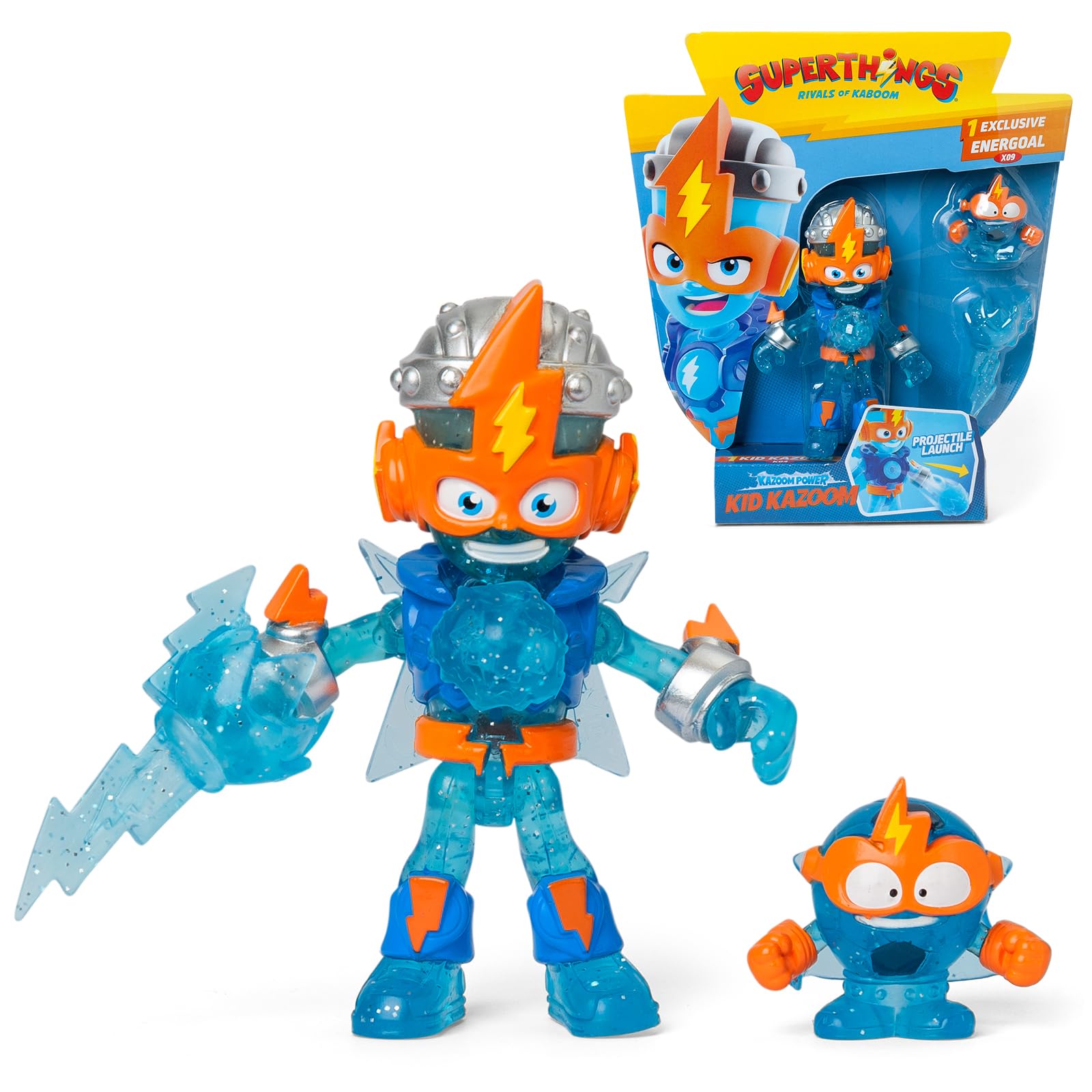 SUPERTHINGS RIVALS OF KABOOM Kid Kazoom Action Figure - Articulated, Firing Mechanism | 8.5 cm 1