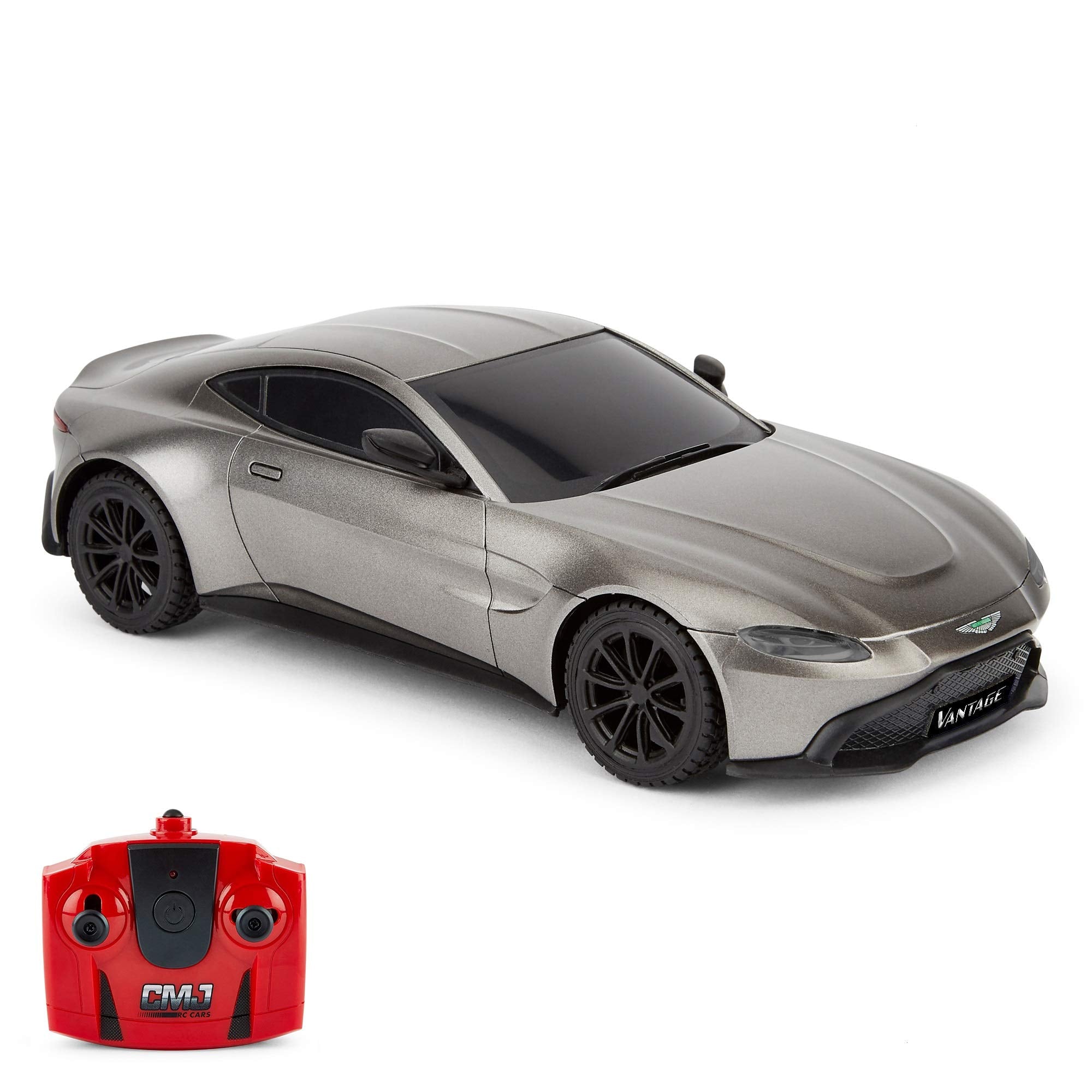 CMJ RC Cars Aston Martin Vantage Remote Control Car - 1:24 Scale Grey | 2.4Ghz Racing 6