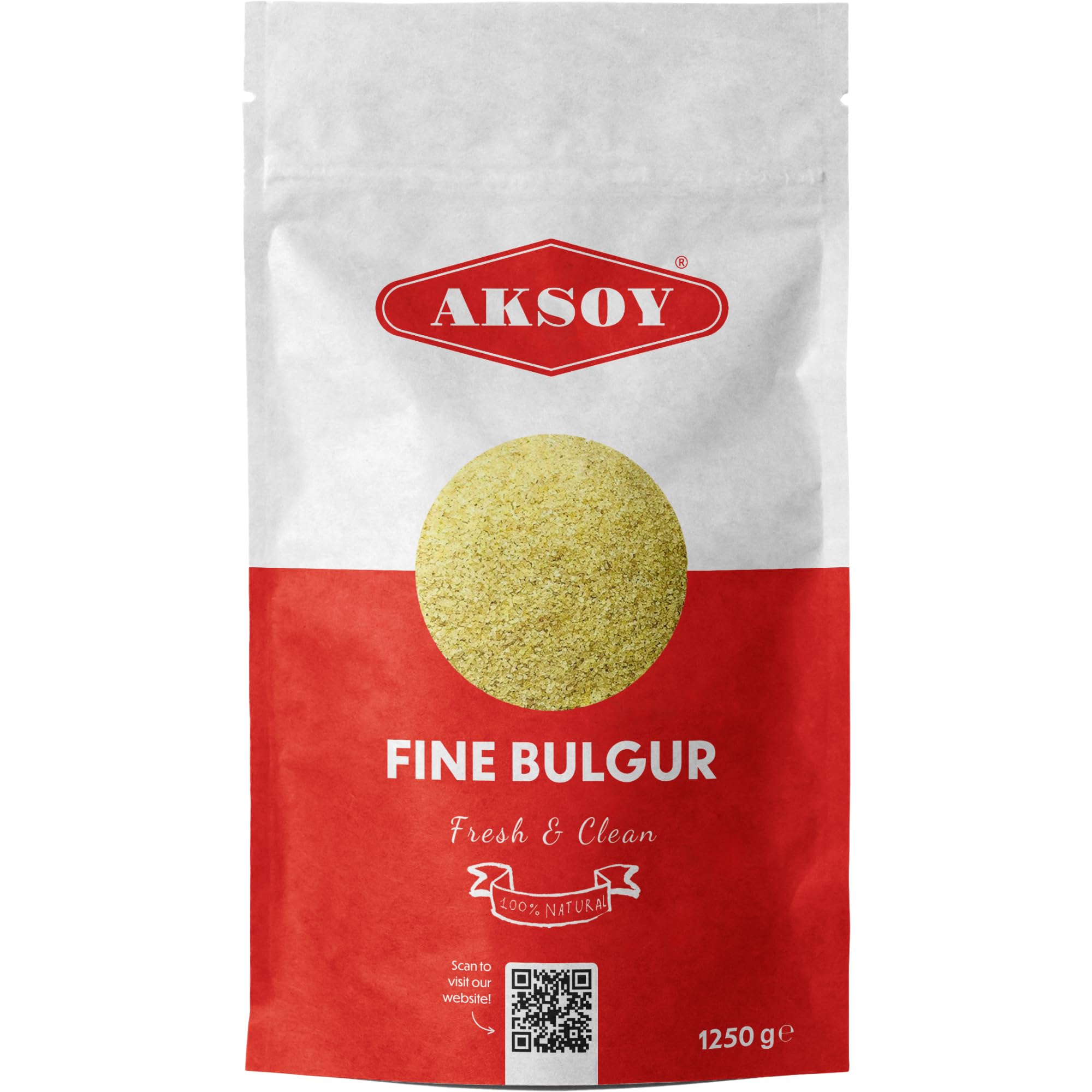 AKSOY Fine Bulgur Wheat - 1.25KG Pouch | Ideal for Salads & Meatballs | Vegan 5