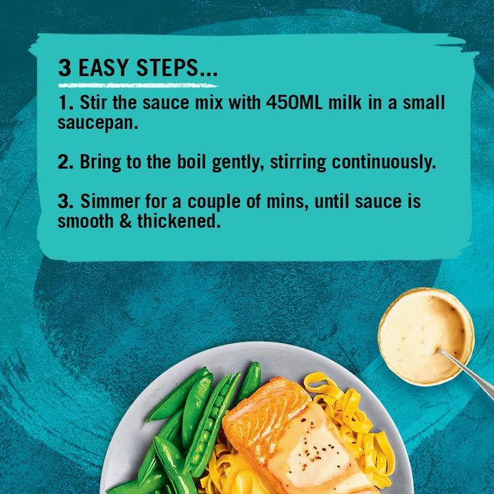 Schwartz Lemon Butter Sauce Mix 38g - Pack of 6 | Creamy Zesty Sauce for Fish | Vegetarian, No Artificial Flavours
