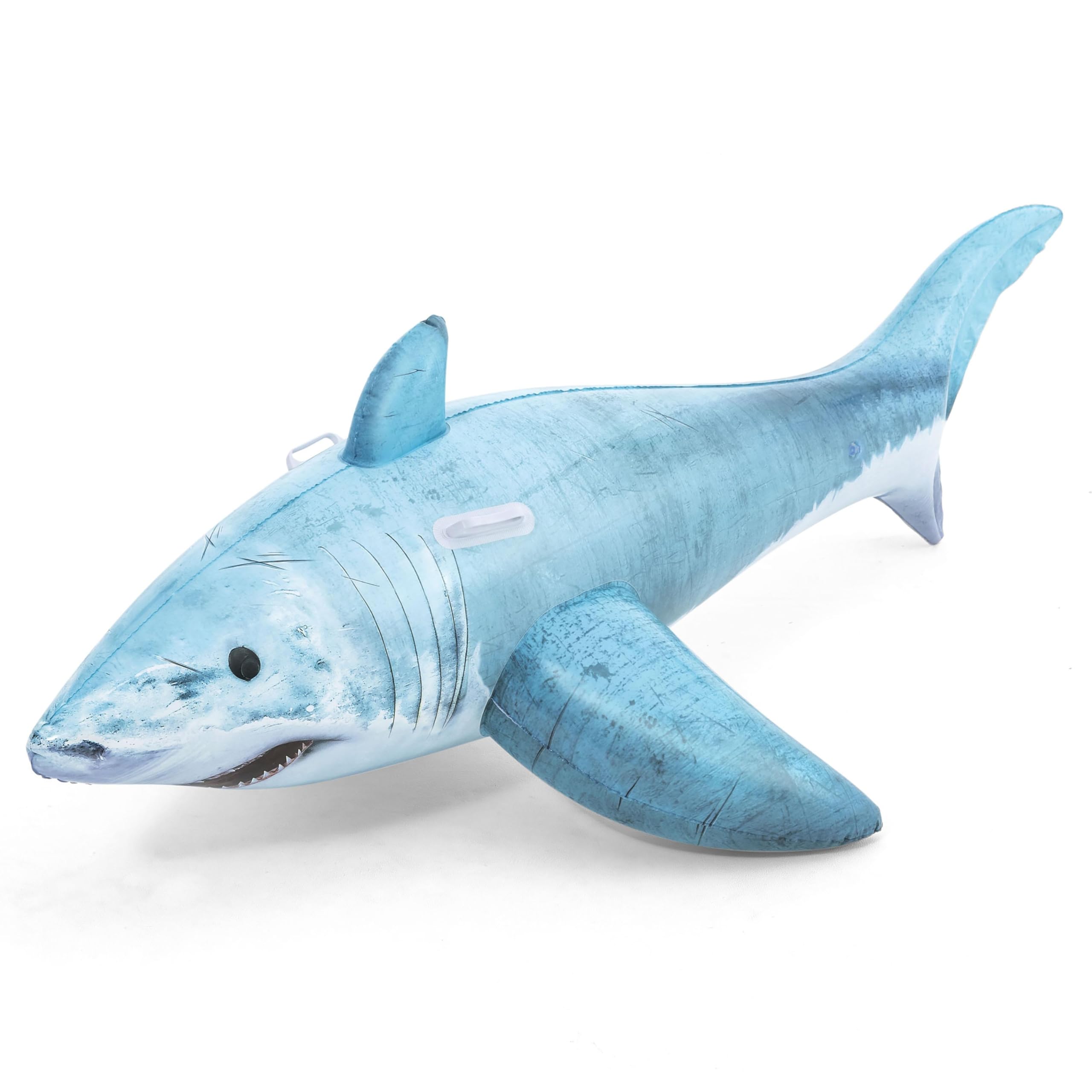 Bestway Realistic Shark Pool Float Ride-On with Heavy-Duty Handles | L178cm x W98cm