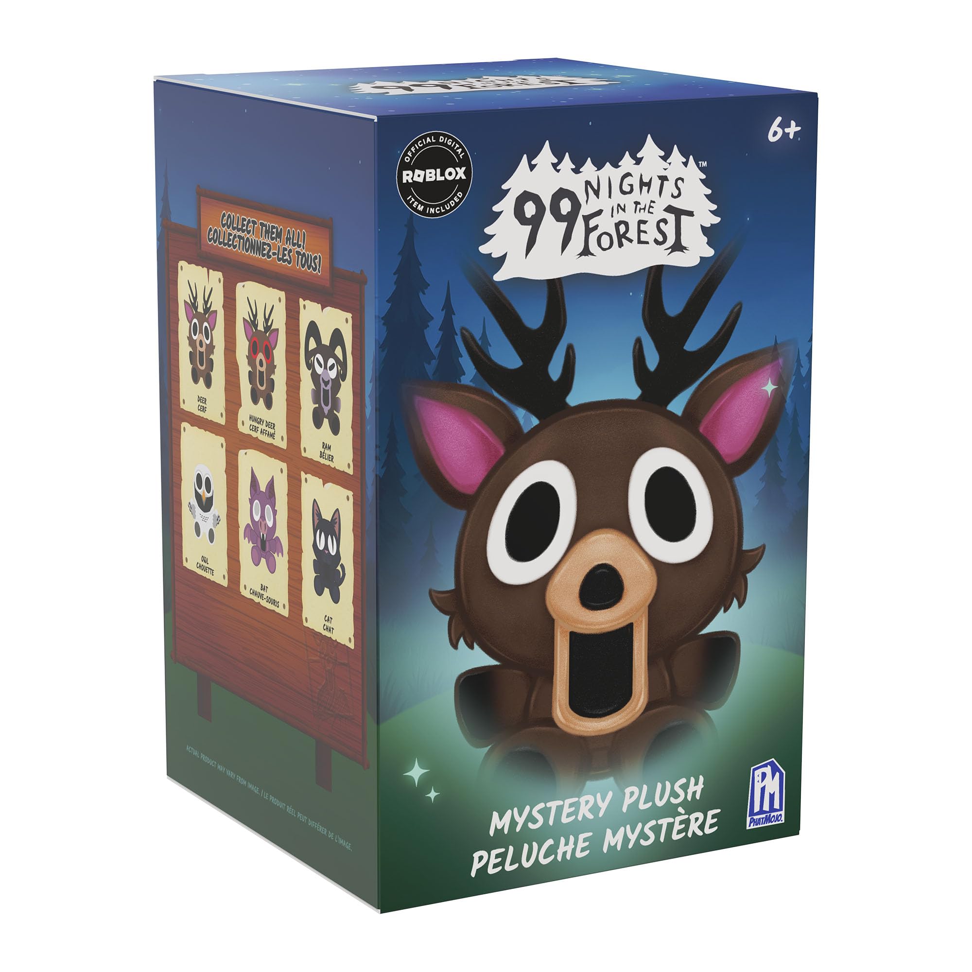 99 Nights in the Forest Collectible Plush Assortment Series 1 Mystery Blind Box | 5.5 Inch | Includes Roblox DLC Code 1