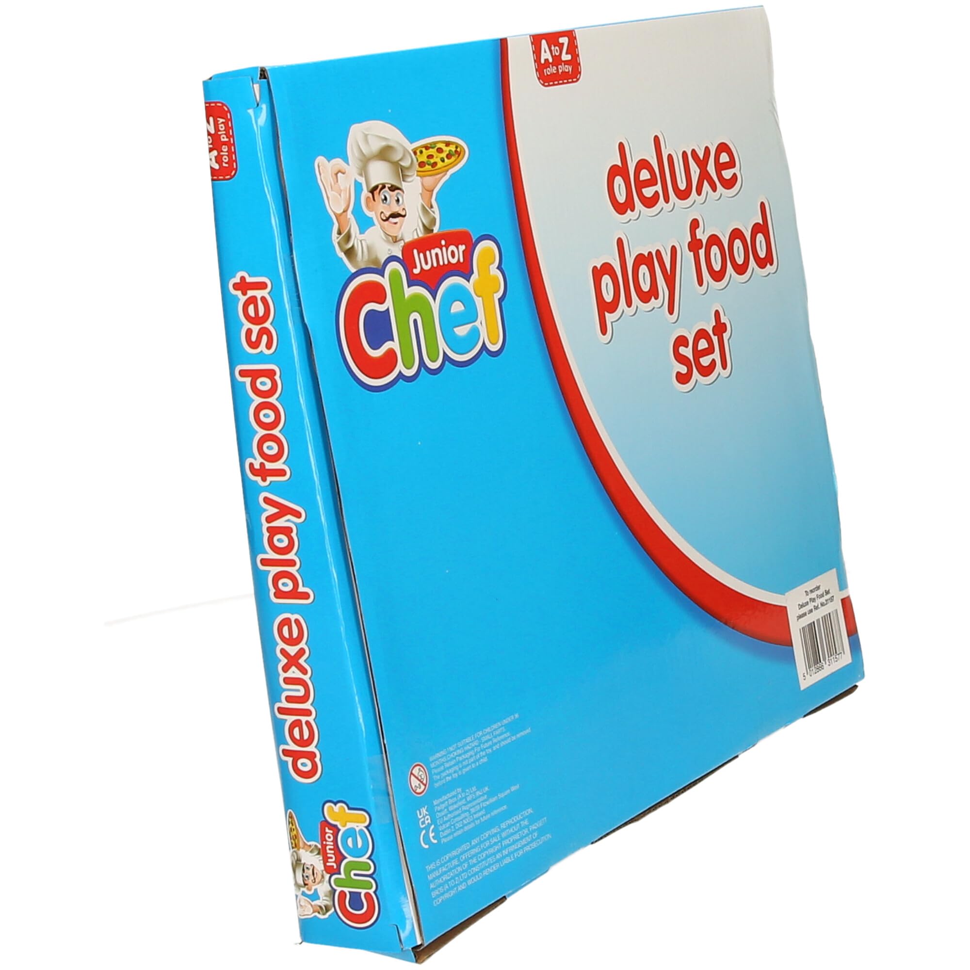 Junior Chef Deluxe Play Food Set - 50 Pieces, Educational Role Play Toys for Children 4