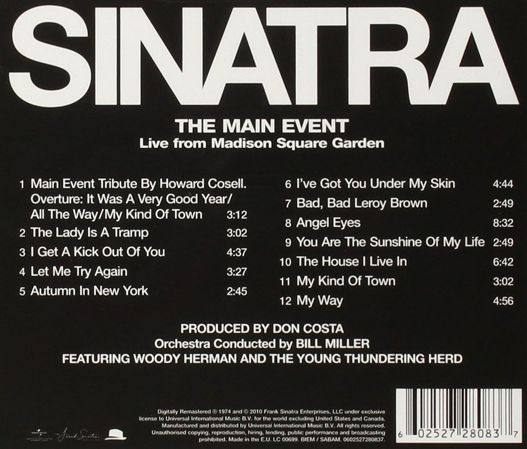 Frank Sinatra - The Main Event - Live [Audio CD]