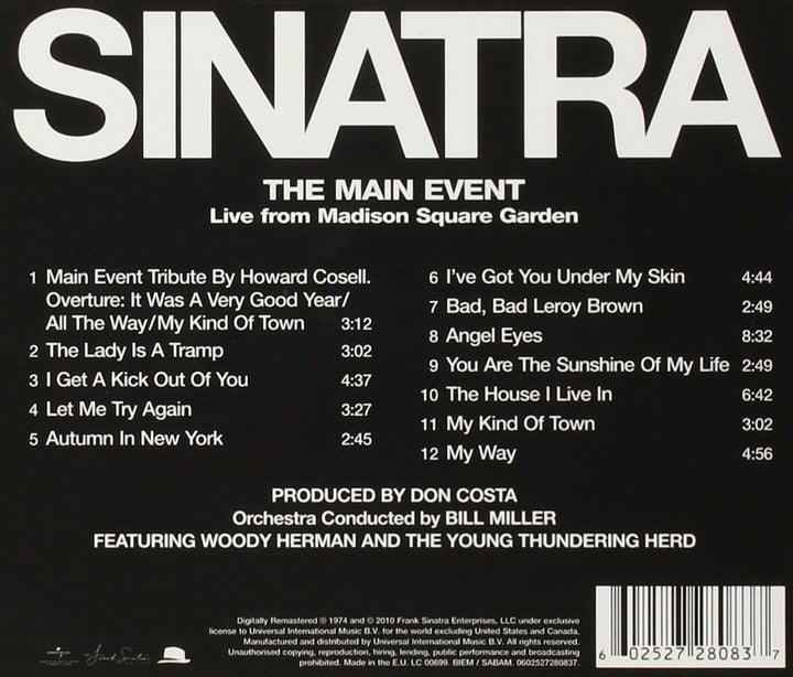 Frank Sinatra - The Main Event - Live [Audio CD]