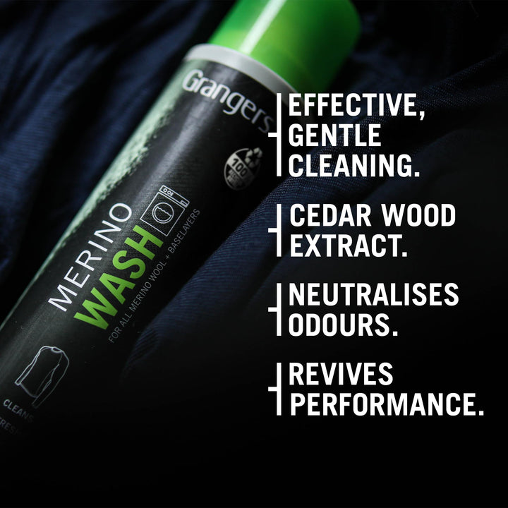Grangers - Merino Wash 300ml | Cleans & Protects Merino Wool & Woolen Garments