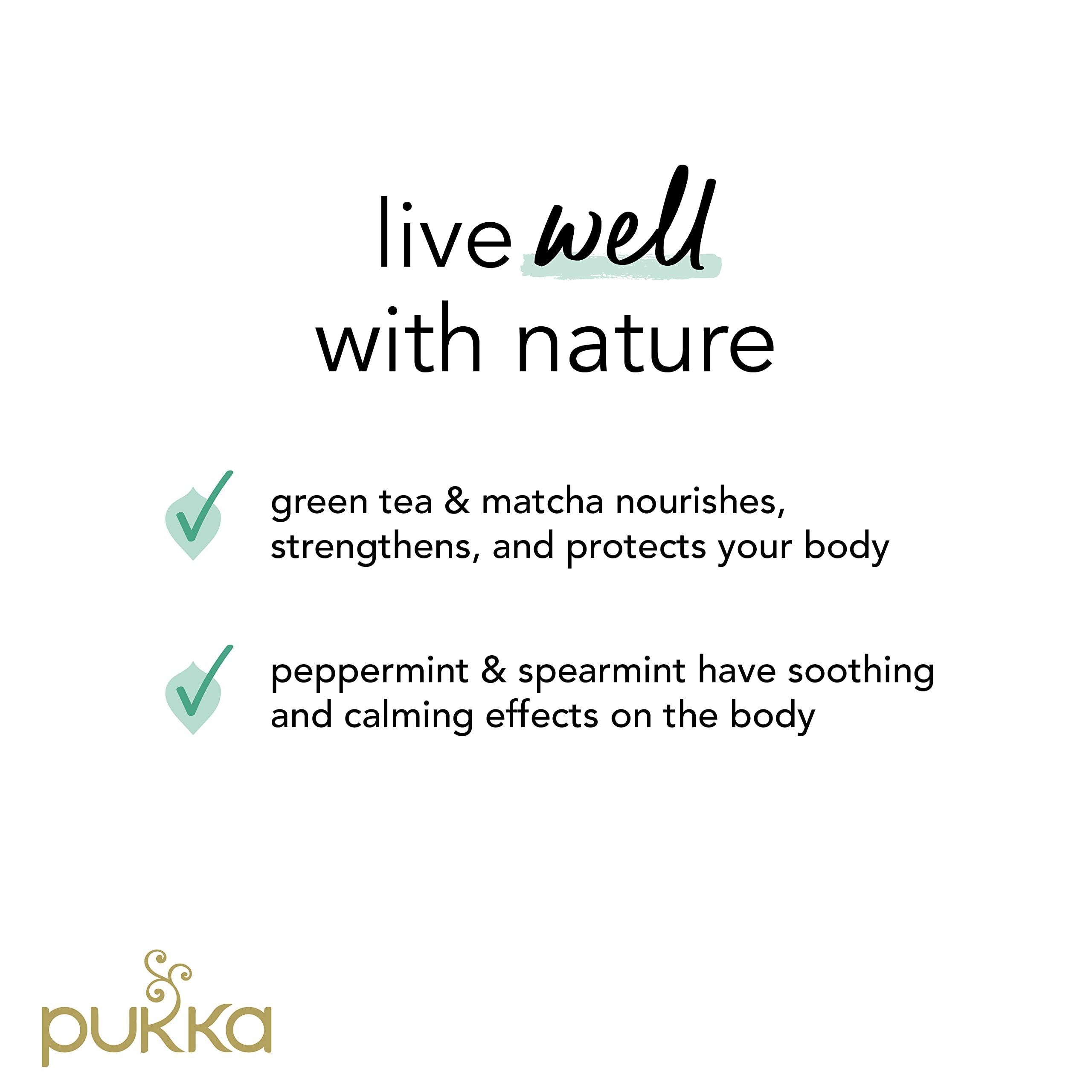 Pukka Herbs Mint Matcha Green Organic Herbal Tea - 80 Count (Pack of 4) Teabags 3