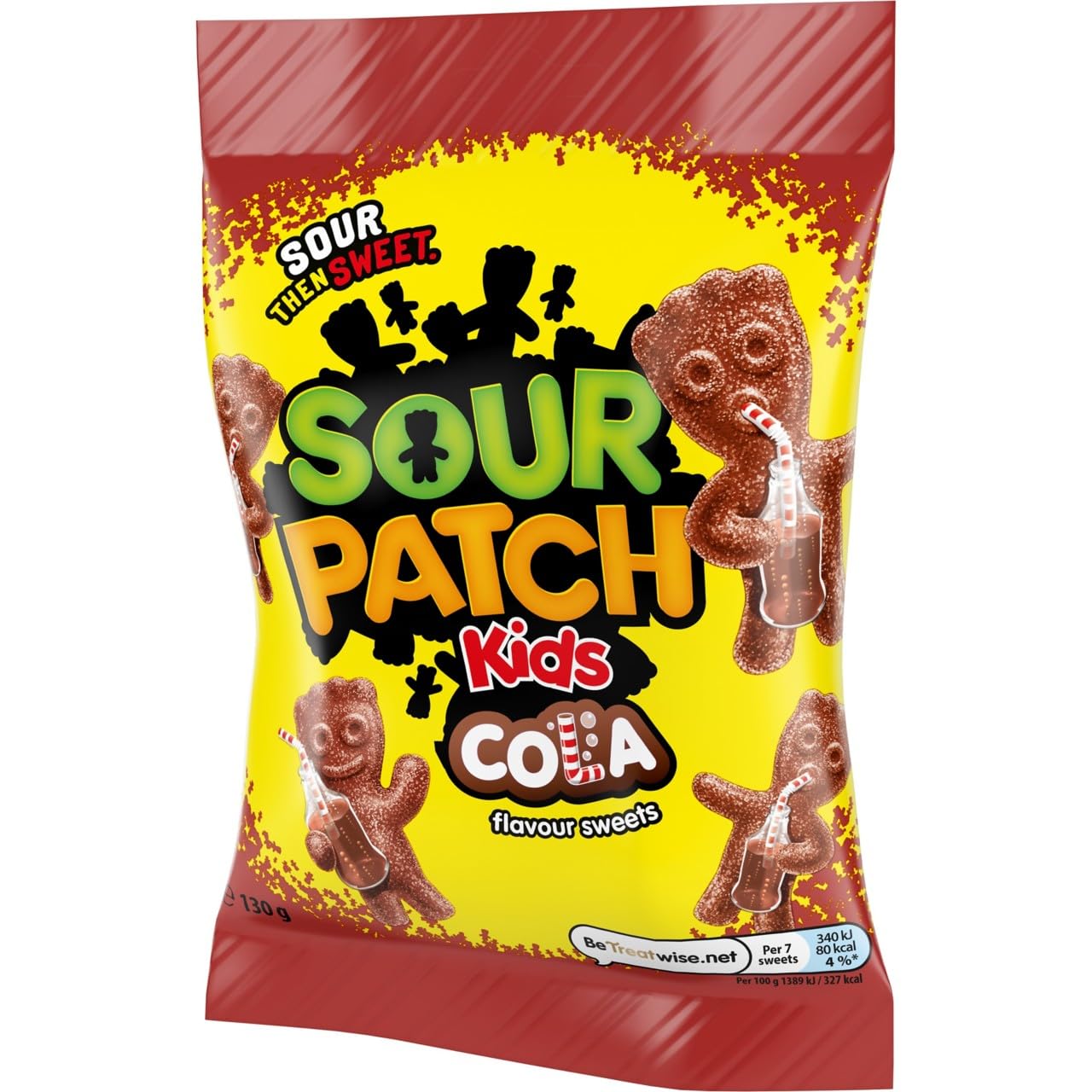 Sour Patch Kids Cola-Geschmack, spritzig sauer, dann süß, Kaubonbons, 130 g 4
