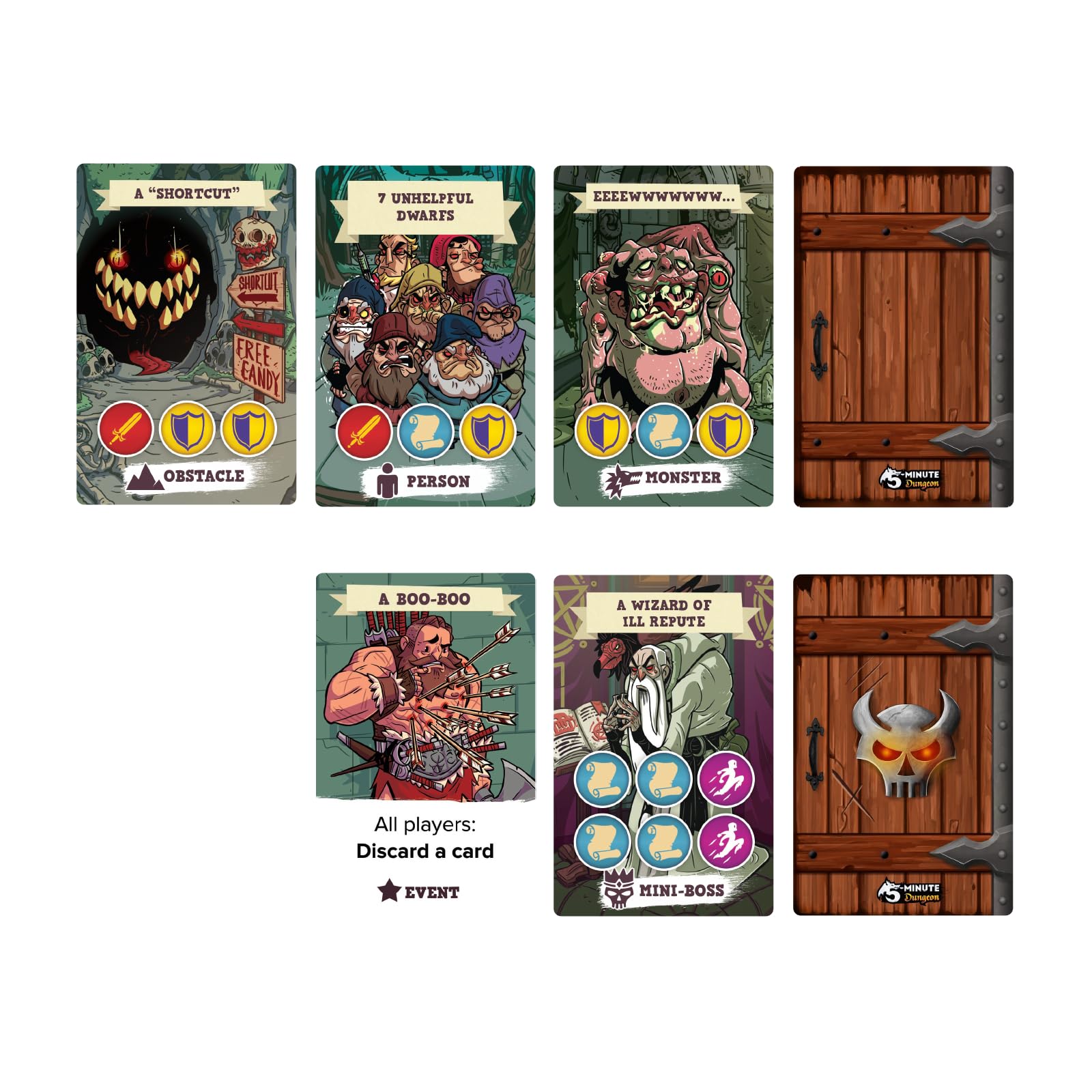 Asmodee 5 Minute Dungeon Card Game for 2-5 Players, Ages 8+ 2