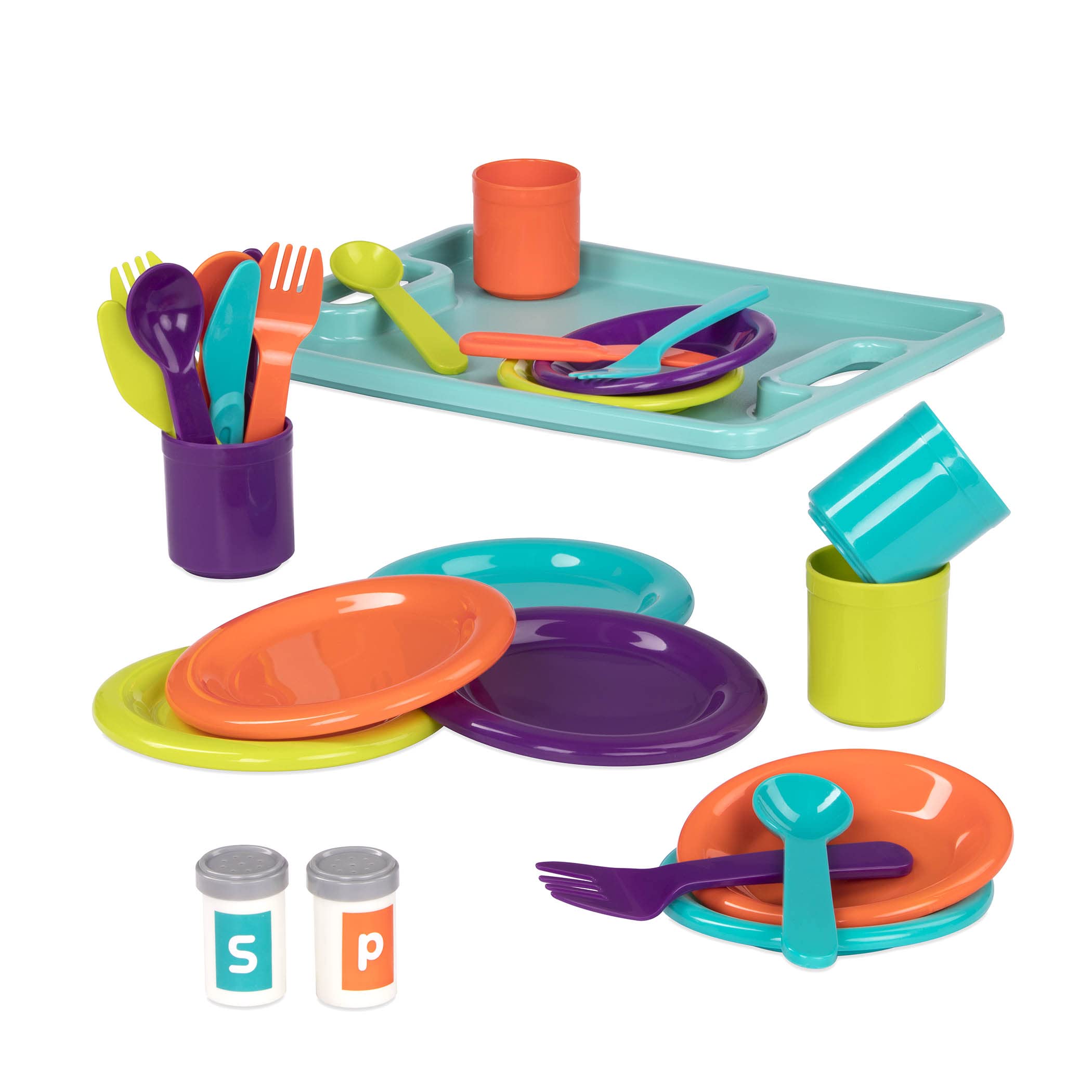 Battat 45-Piece Play Dinner Set – Tea Party & Supper Playset for Kids 3+ 2