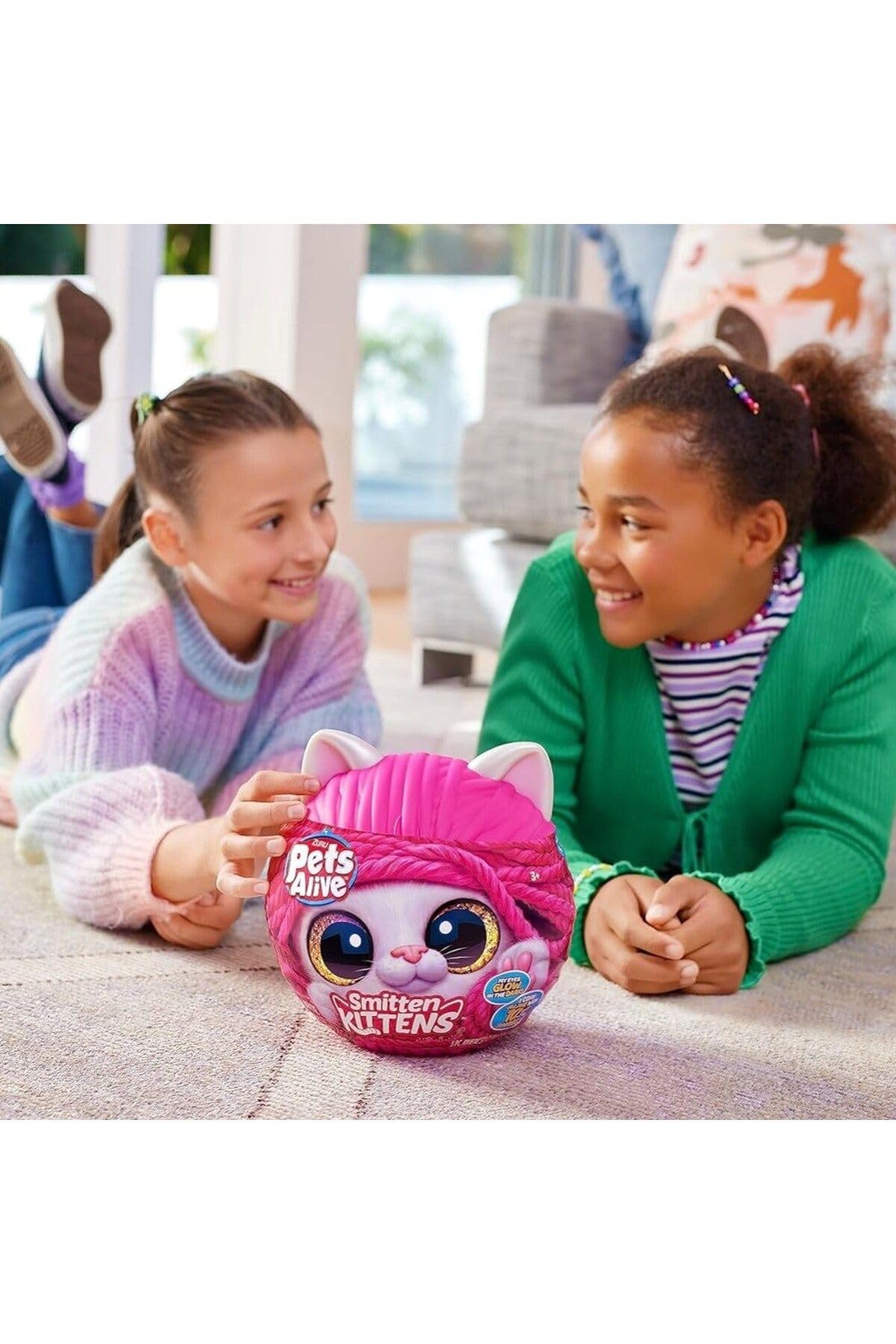 Pets Alive Smitten Kitten - Interactive Electronic Plush Toy with 10 Real Sounds, Ages 3+ (Ginger) 6