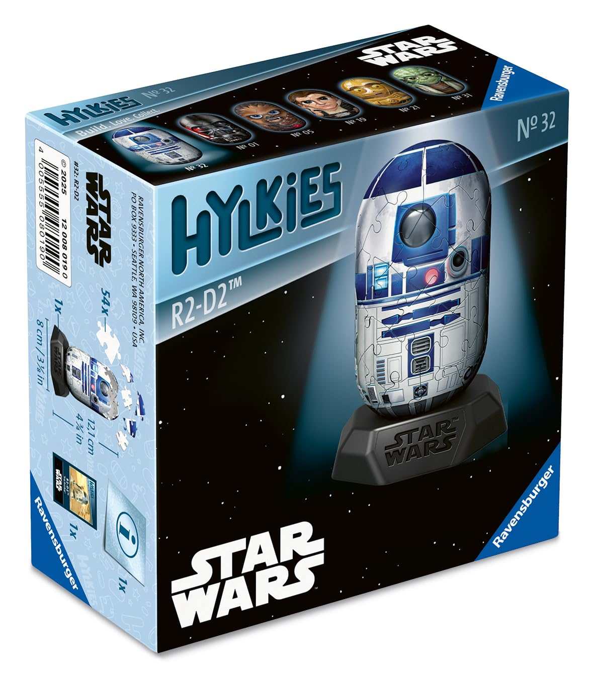 Ravensburger Star Wars R2D2 Hylkies 3D Puzzle - 54 Pieces | Ages 6+ | Collectible Figure 7